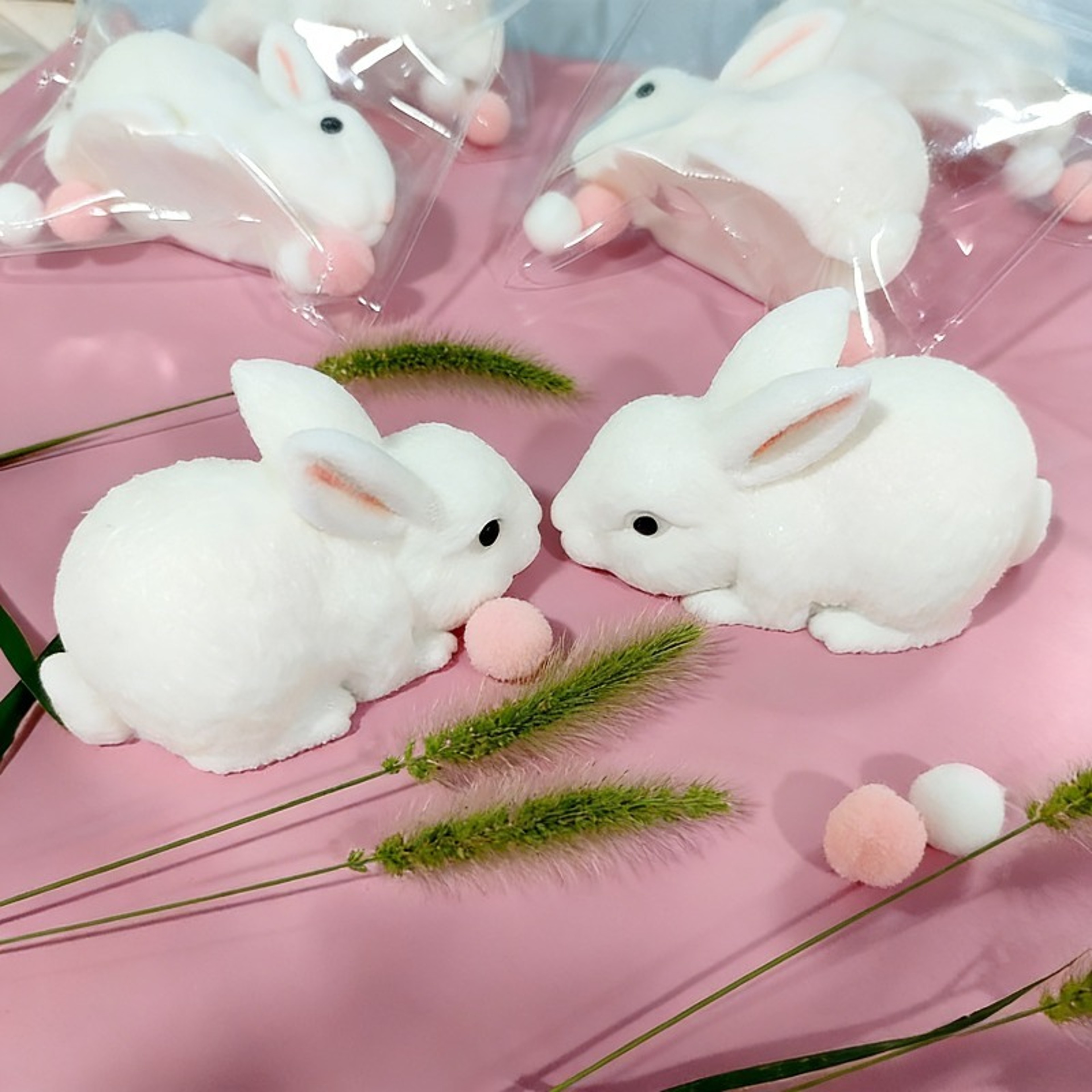 Squishy Cute Bunny Squeeze Toy Soft White Rabbit Fidget Stress Relief Toy For Kids  Adults 2