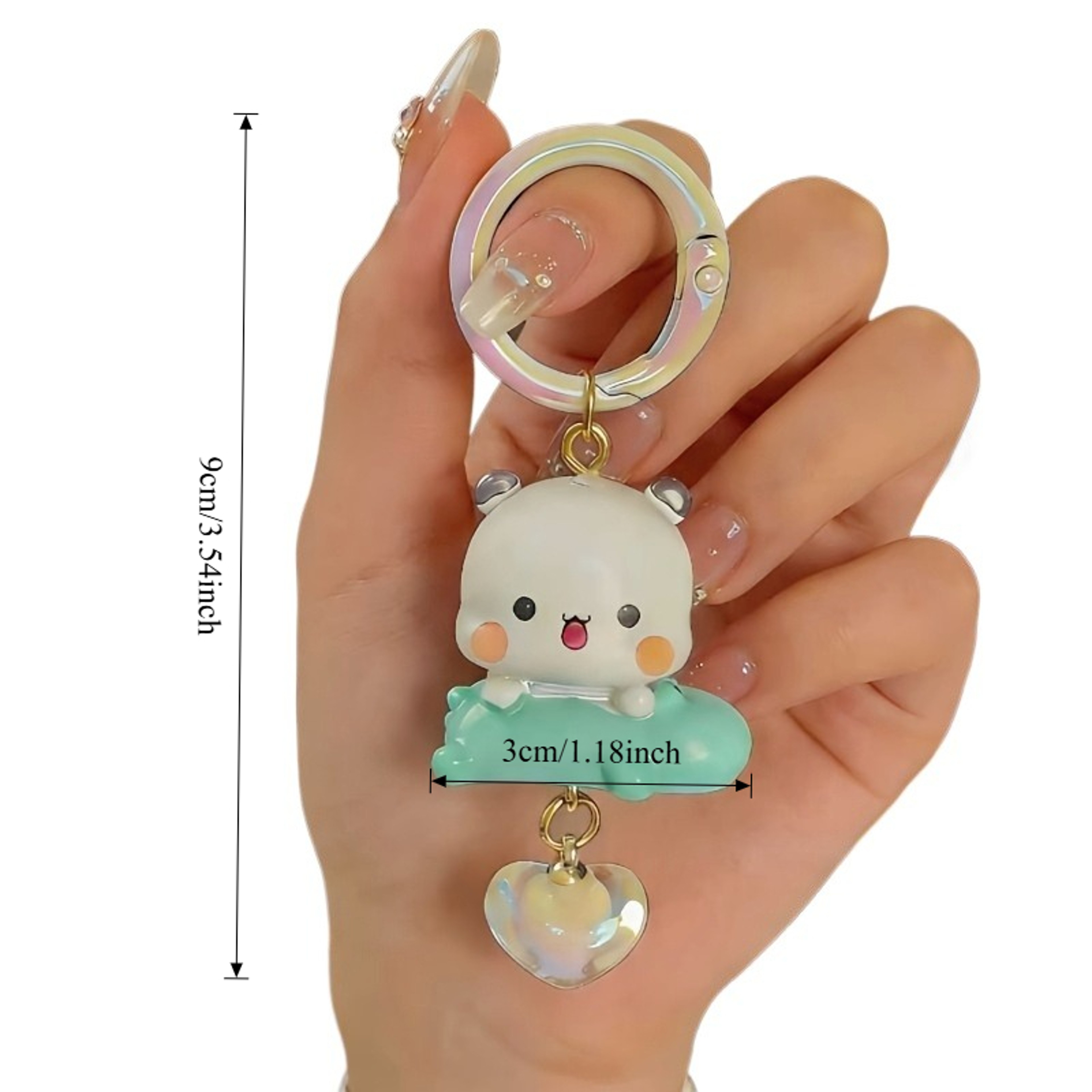 New Bubu Dudu Pendant Cute Cartoon Panda Yier Keychains Couple Gifts Animals Pendant Backpack Acces 5