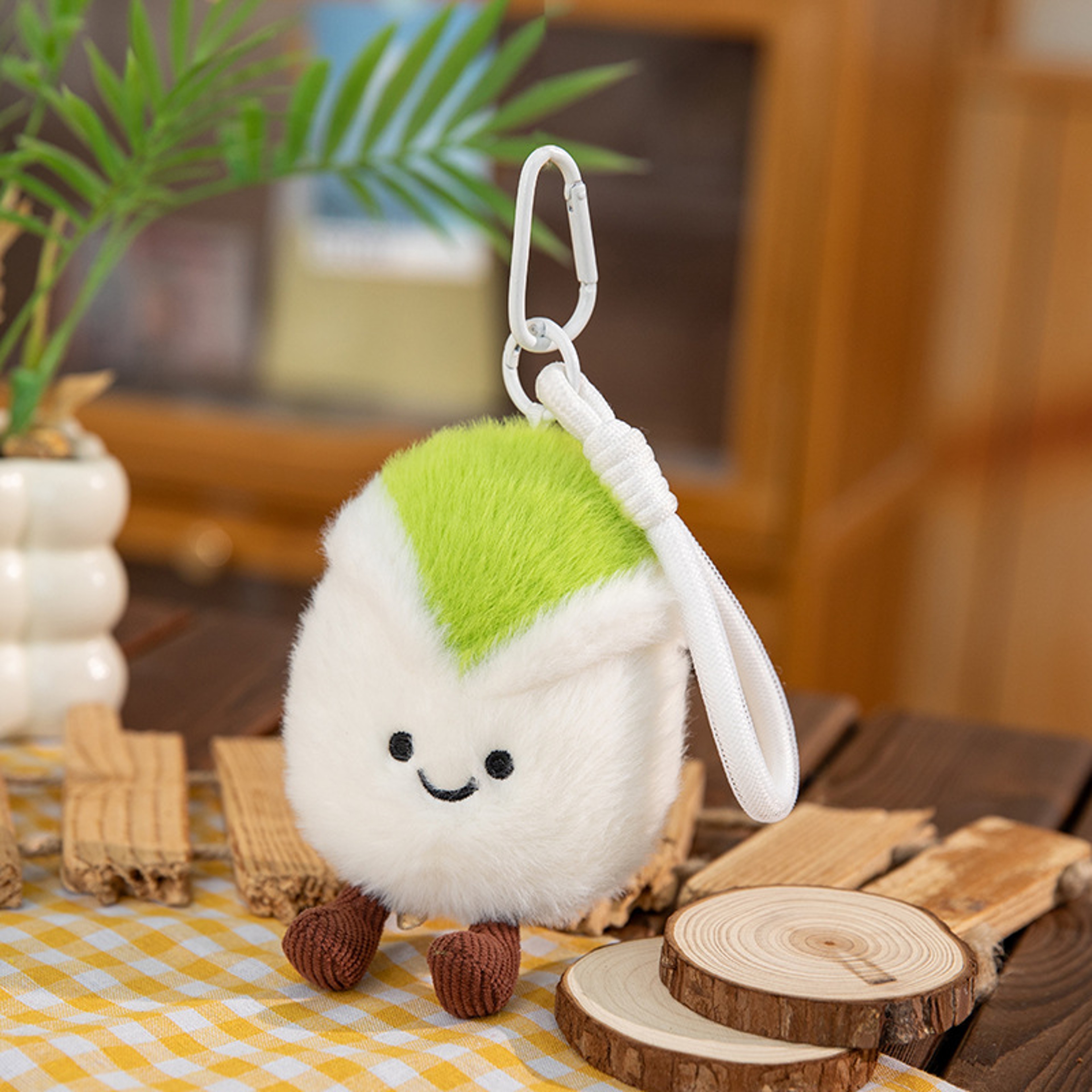 Fun Pistachio Plush Doll Keychains Fruit Plushie Pendant for Backpack, Christmas Decorations & Gifts – view 7