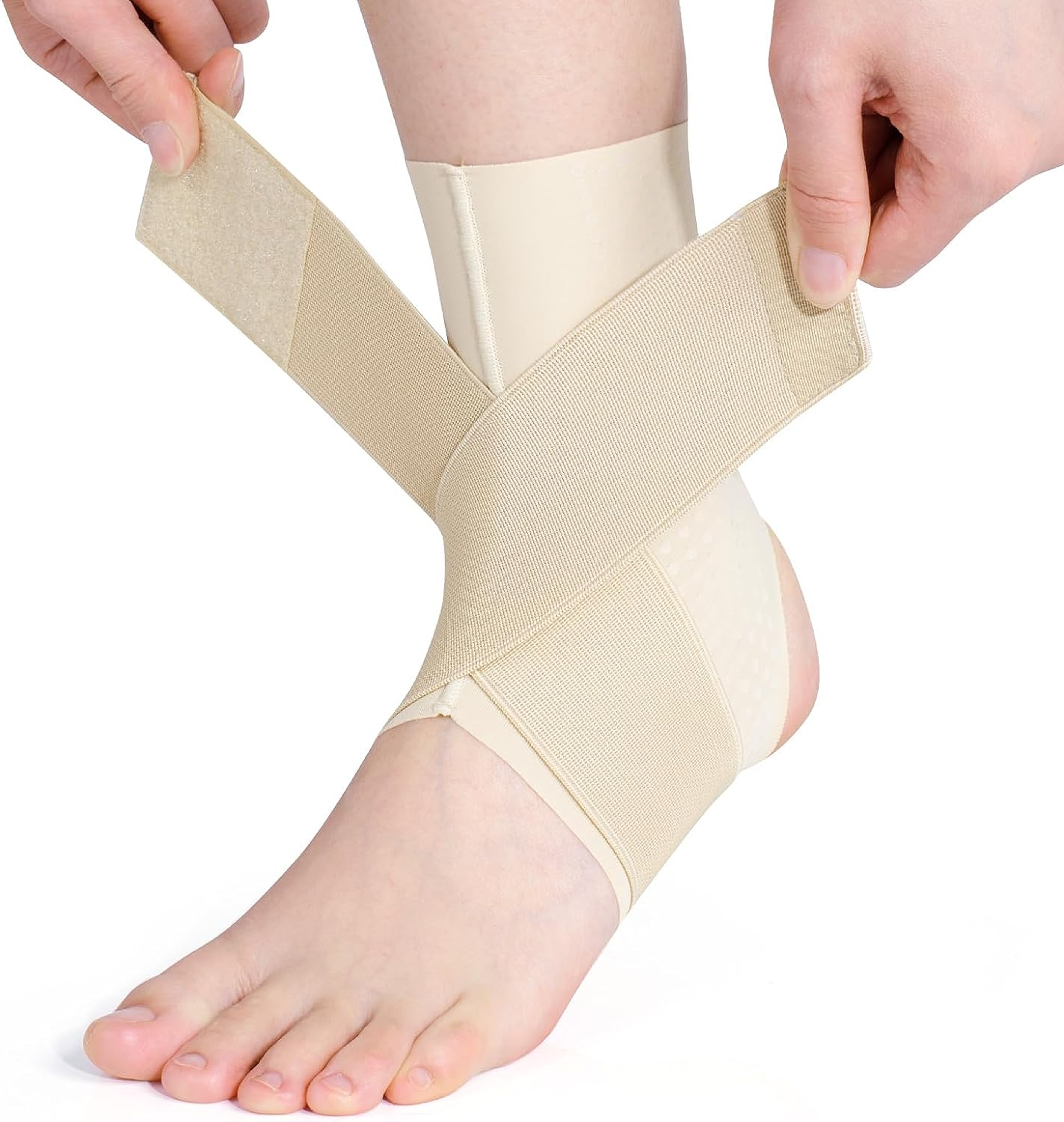 Adjustable Compression Ankle Brace For Men  Women Breathable Support For Sprained Ankles 7