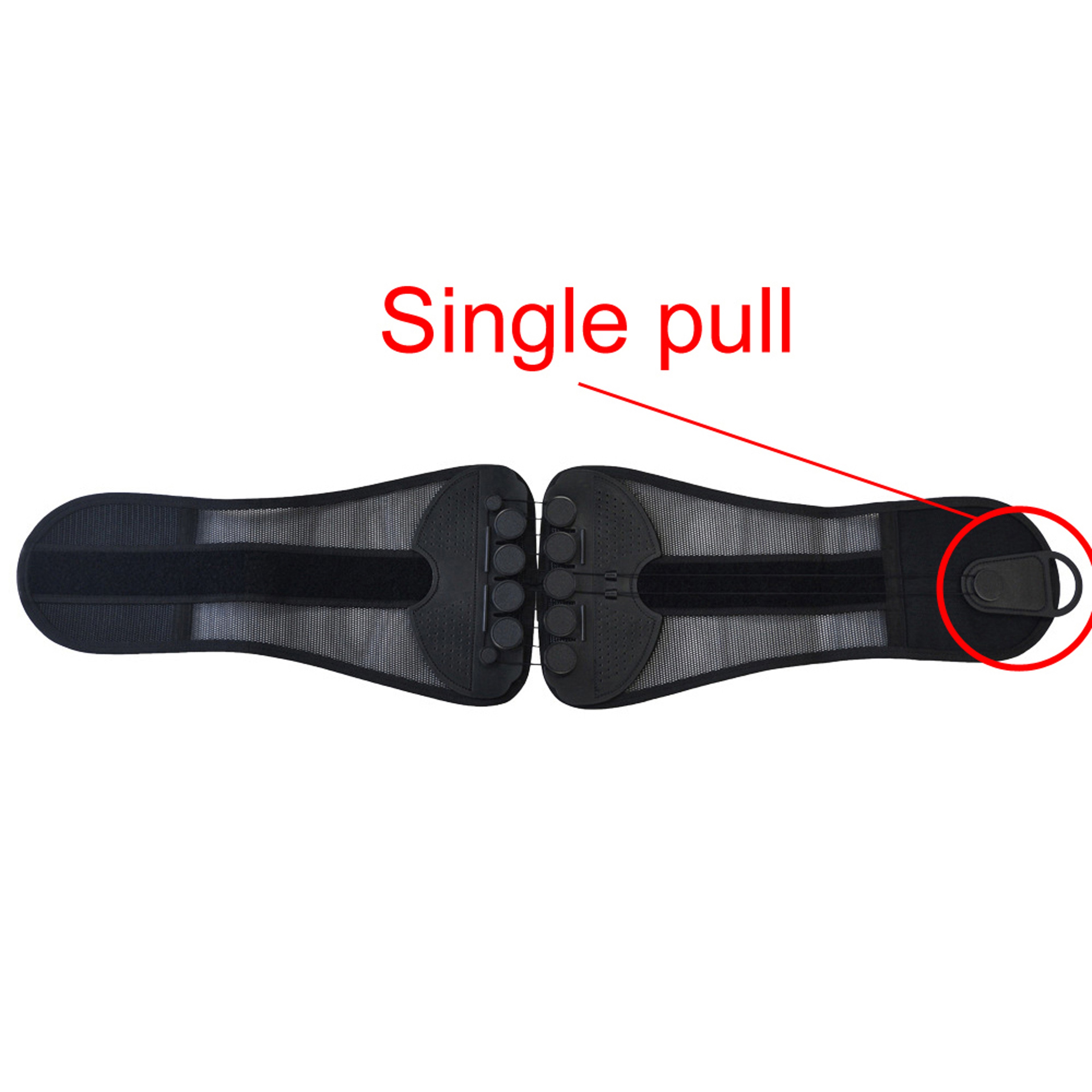 Adjustable Lumbar Support Back Brace For Lower Back Pain Relief Pulley Compression System  Spine Al 6