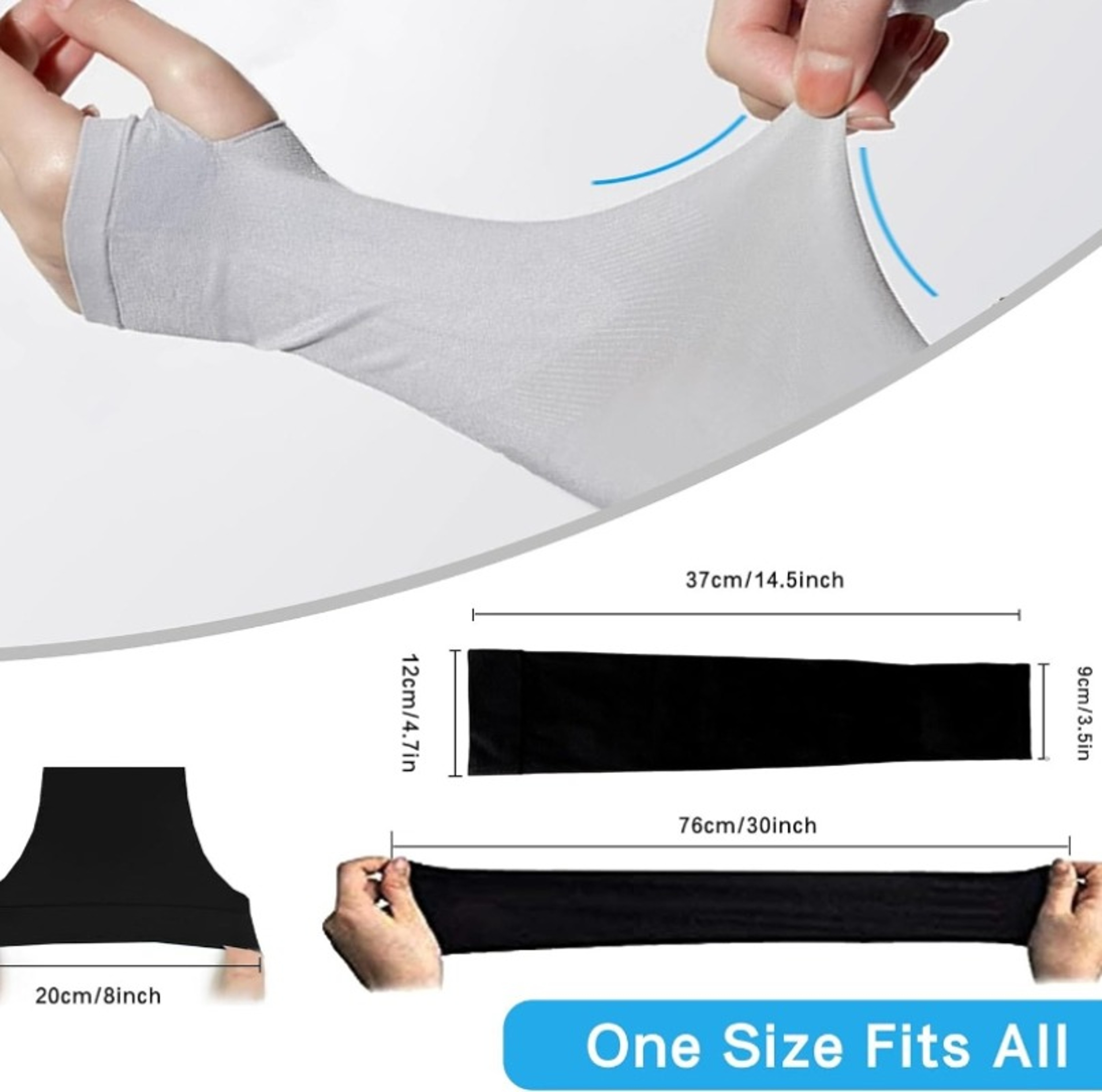 Performance UV Protection Cooling Running Sleeves For Men And Women Breathable Compression Arm Warm 1