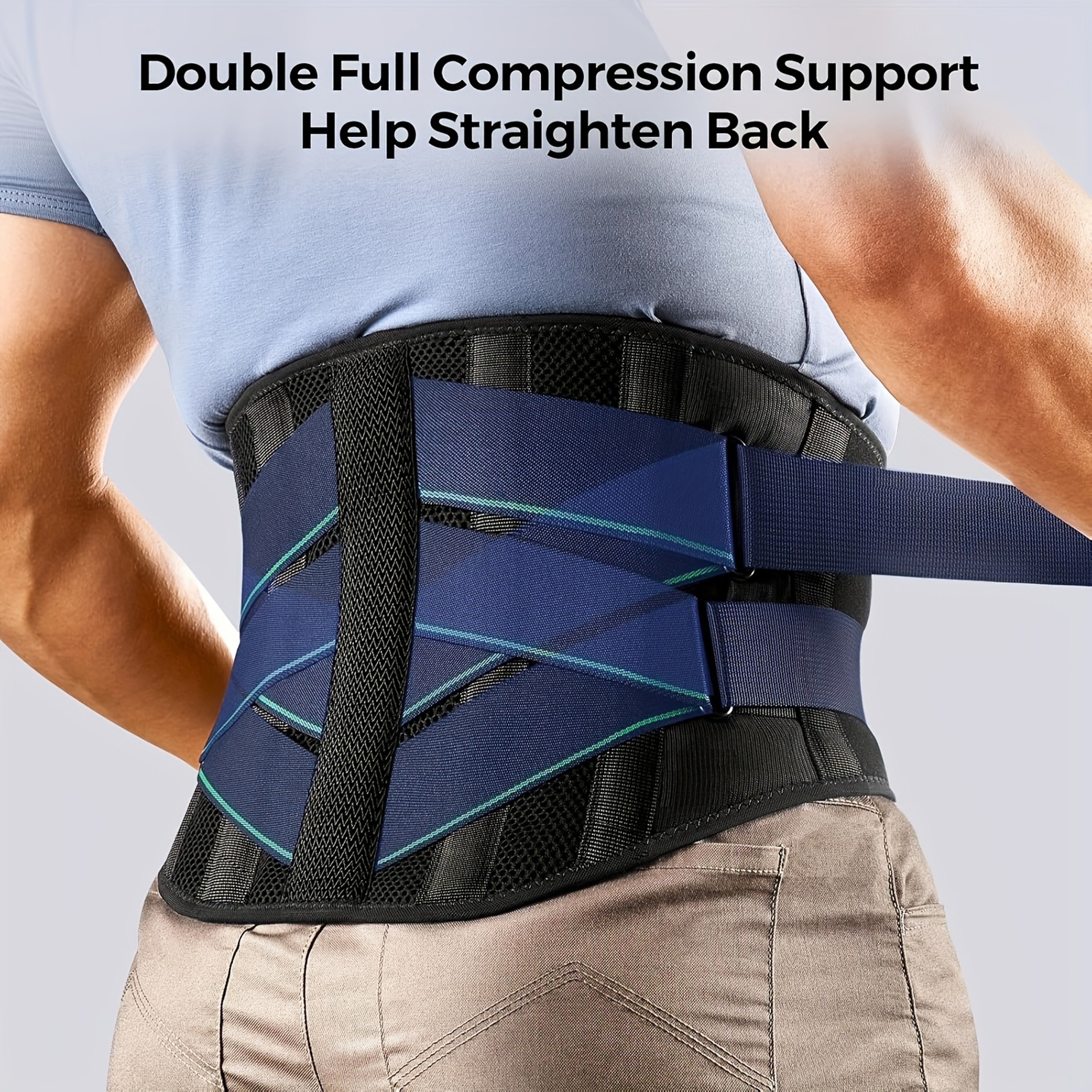 Adjustable Lower Back Support Brace For Pain Relief Breathable Waist Lumbar Support For Herniated D 2