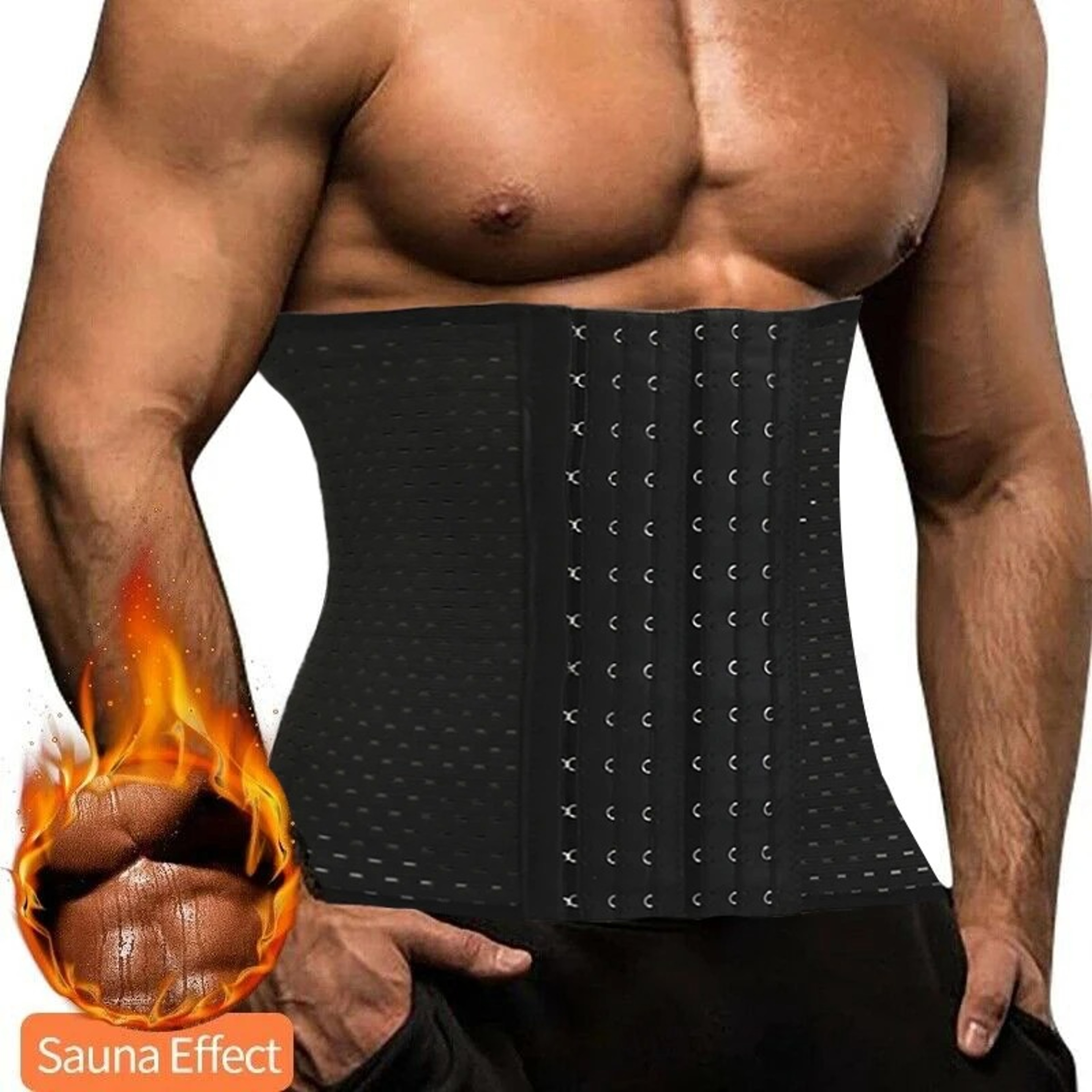 Premium Mens Waist Trainer Slimming Belt High Compression Shapewear Girdle – view 1