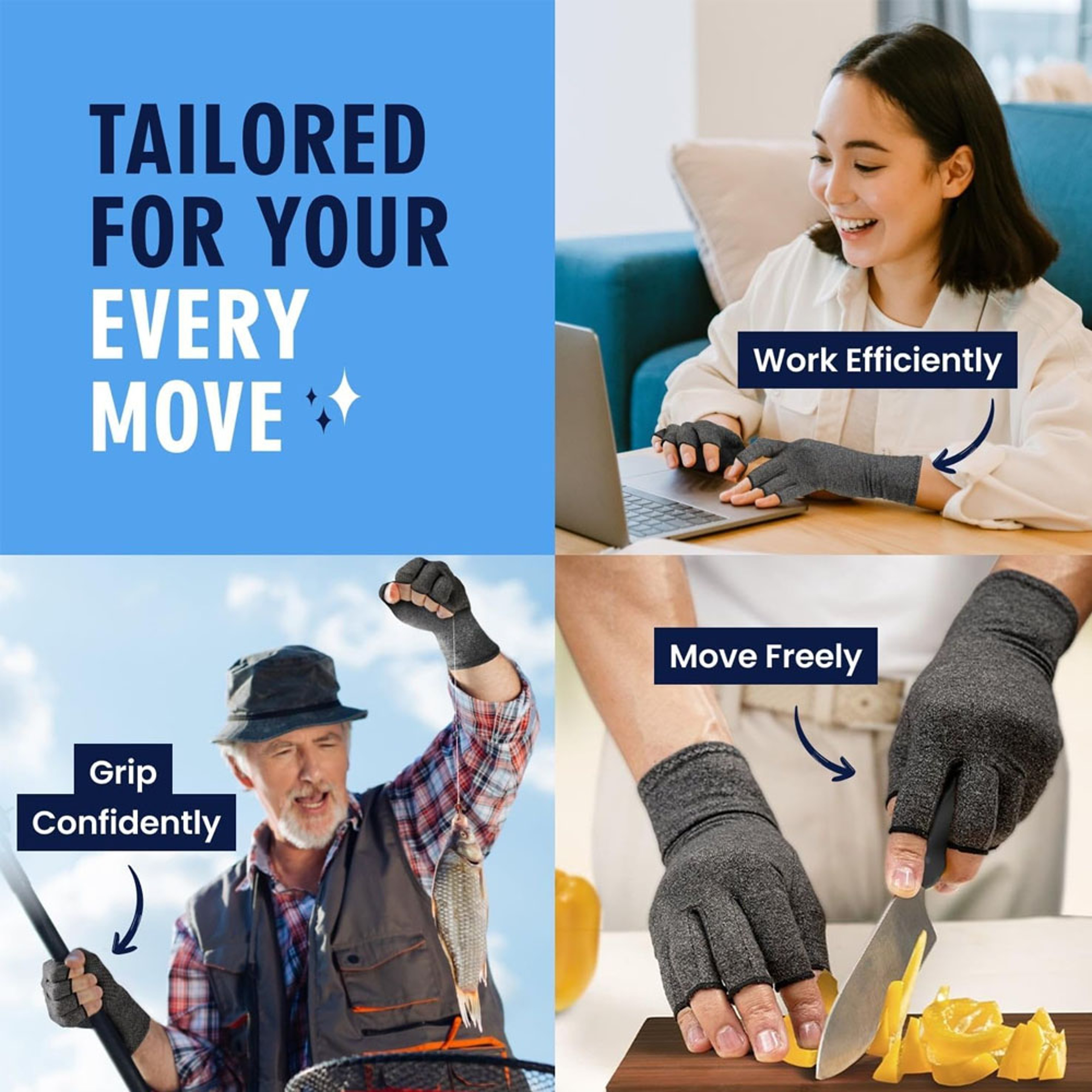 Premium Joint Support Compression Gloves For Arthritis Pain Relief And Improved Hand Function 3
