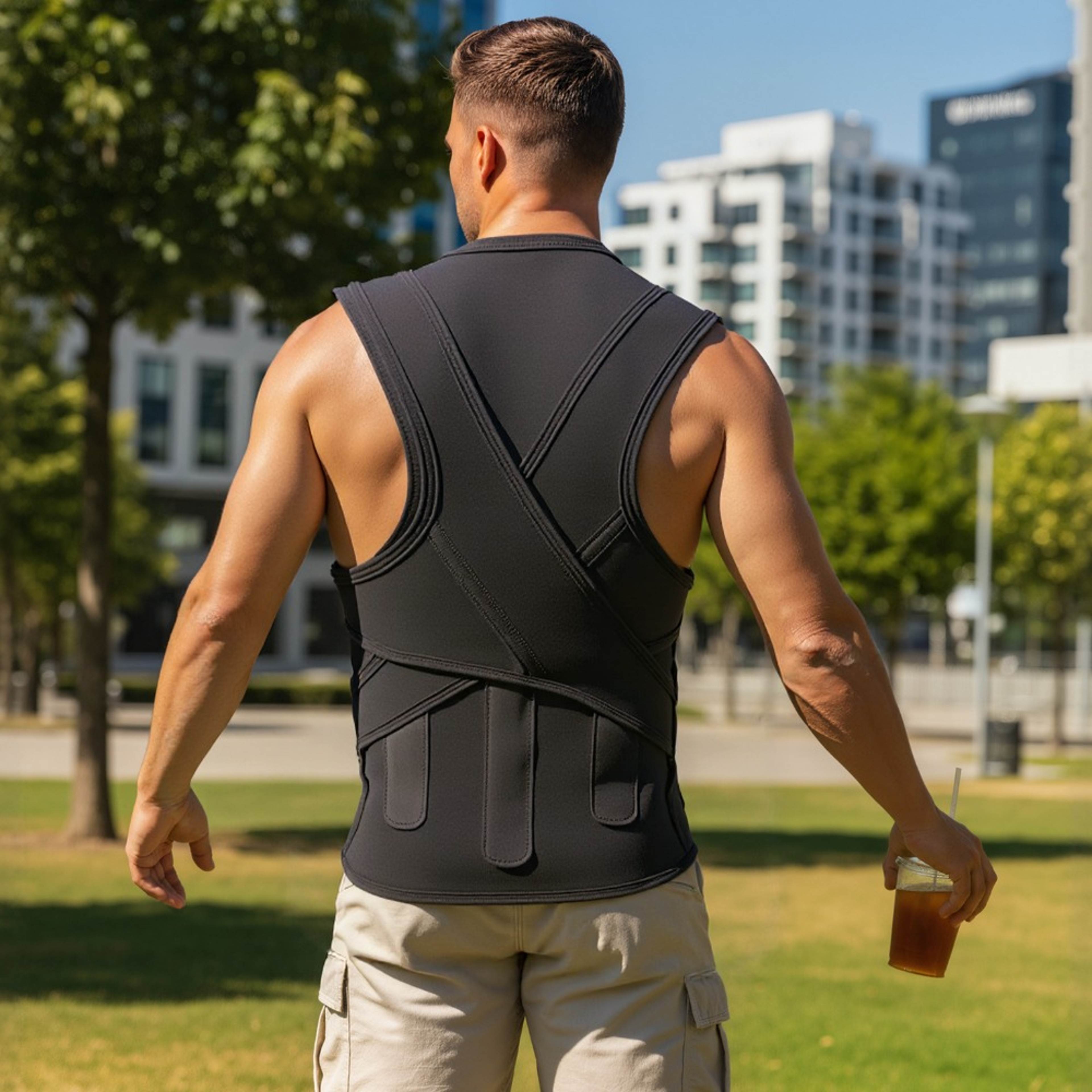 Adjustable Back Brace Posture Corrector For Men And Women Upper And Lower Back Pain Relief 1