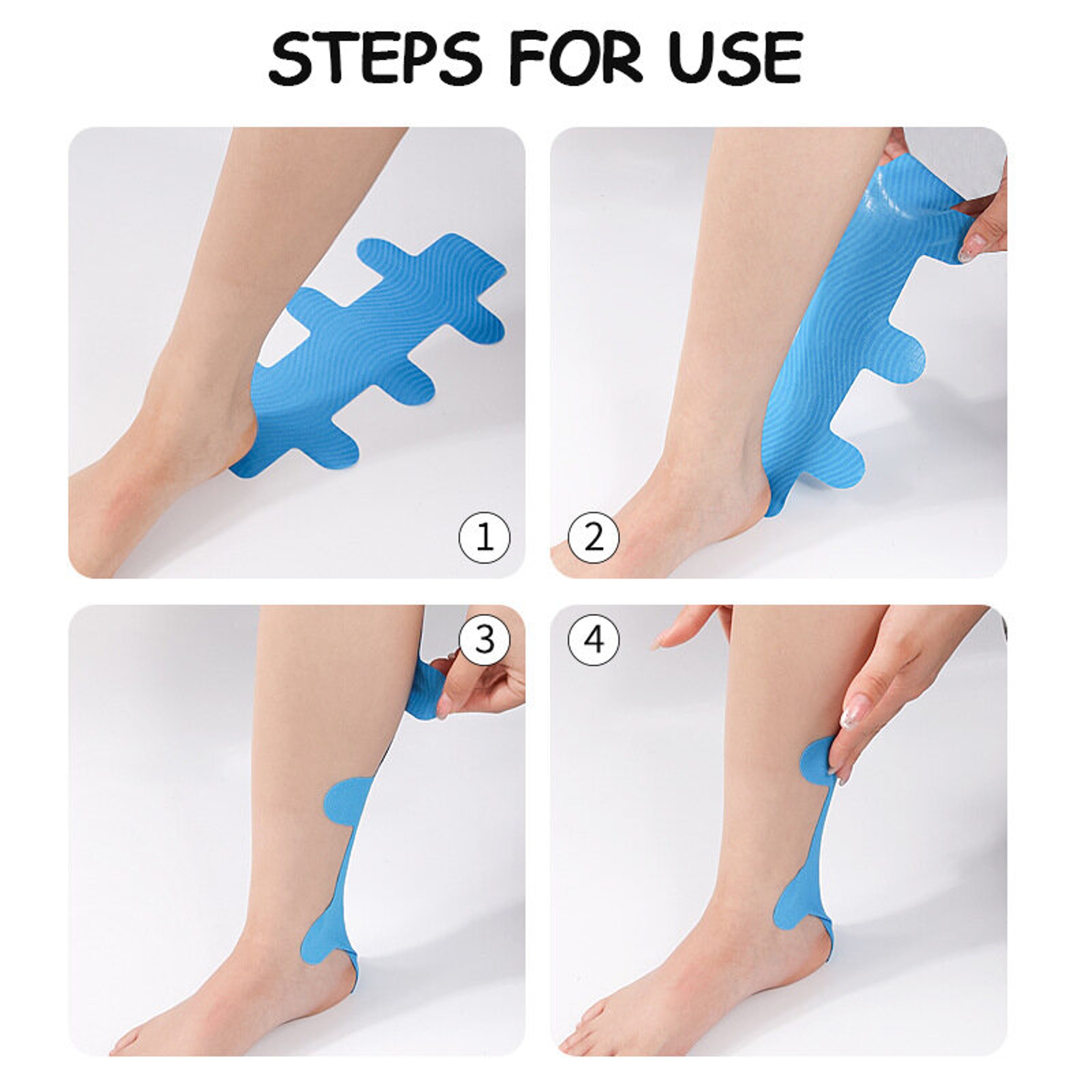 Pre Cut Kinesiology Tape for Muscle Support and Pain Relief. – view 4