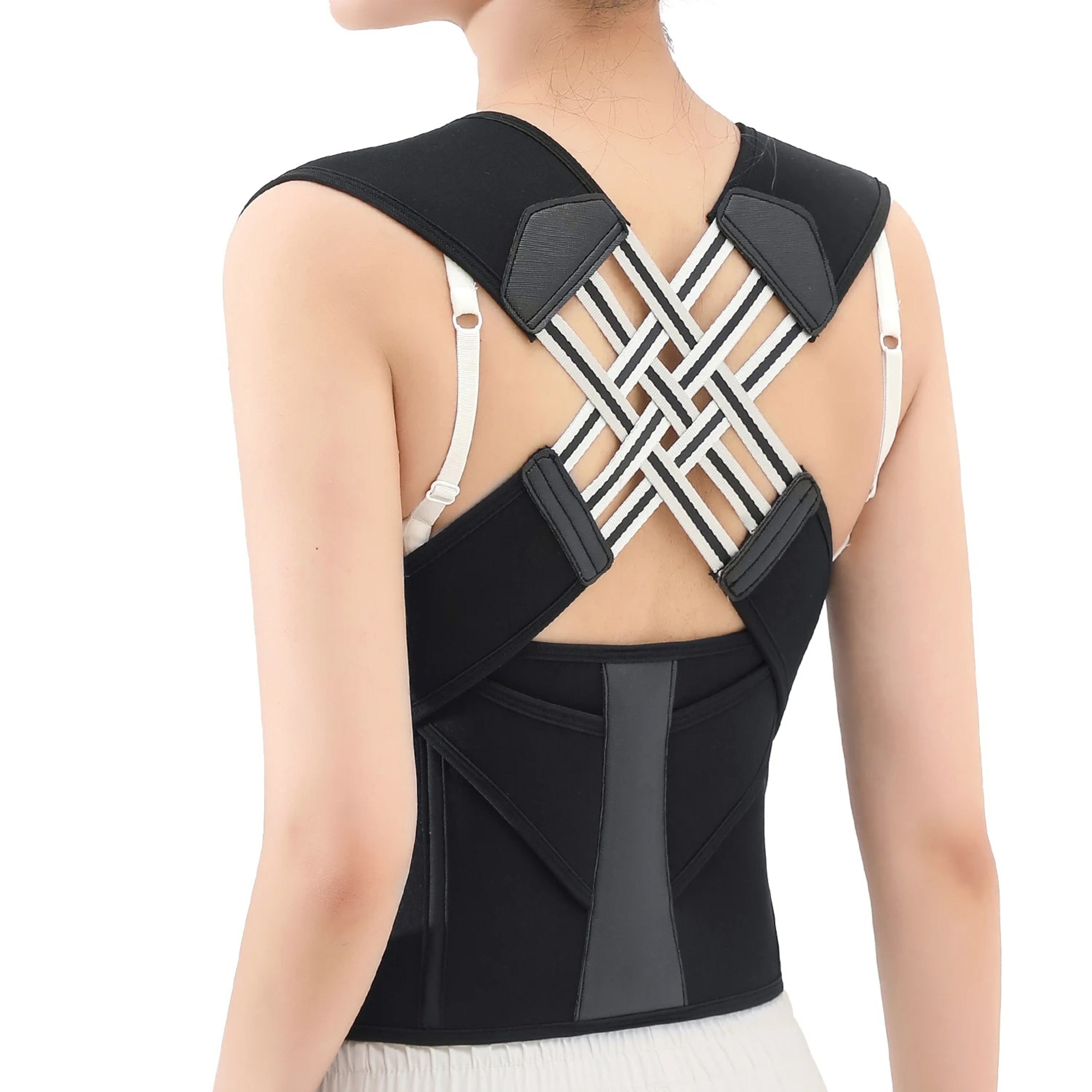 Adjustable Posture Back Brace For Spine Alignment And Upper Back Support 1