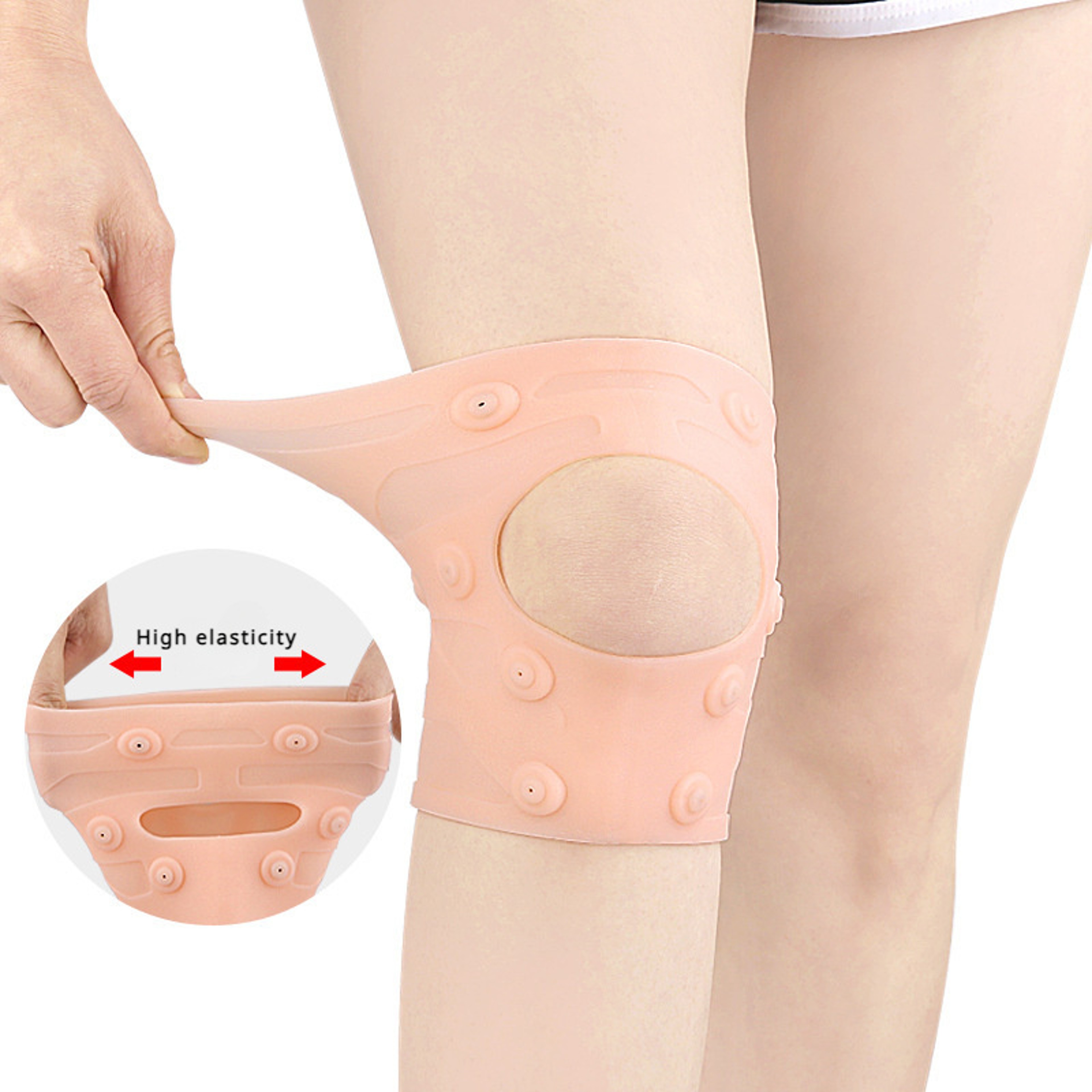 Waterproof Magnetic Knee Brace with Silicone Compression and Patella Support – view 3