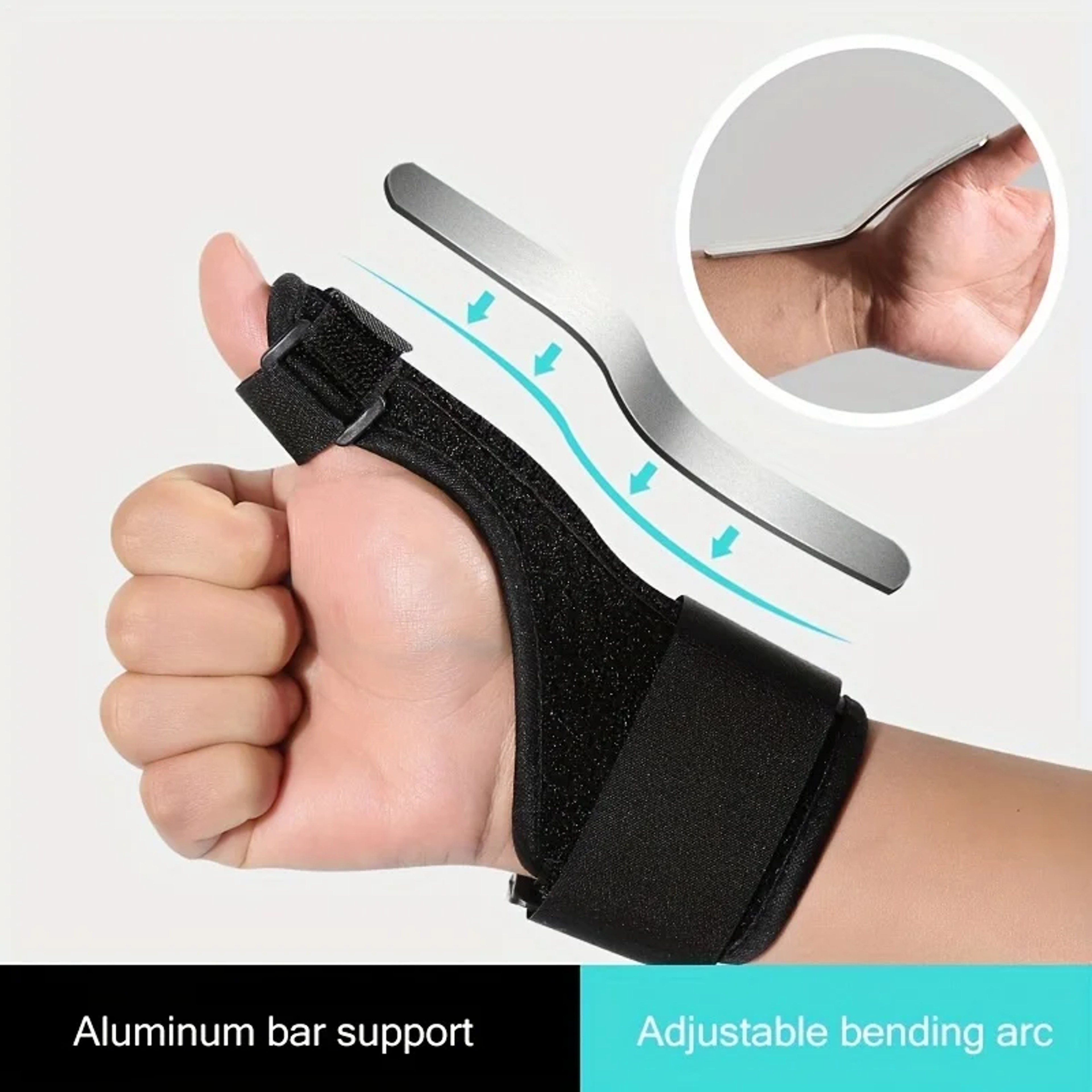 Adjustable Thumb Wrist Brace With Detachable Stabilizer For Daily Support 2