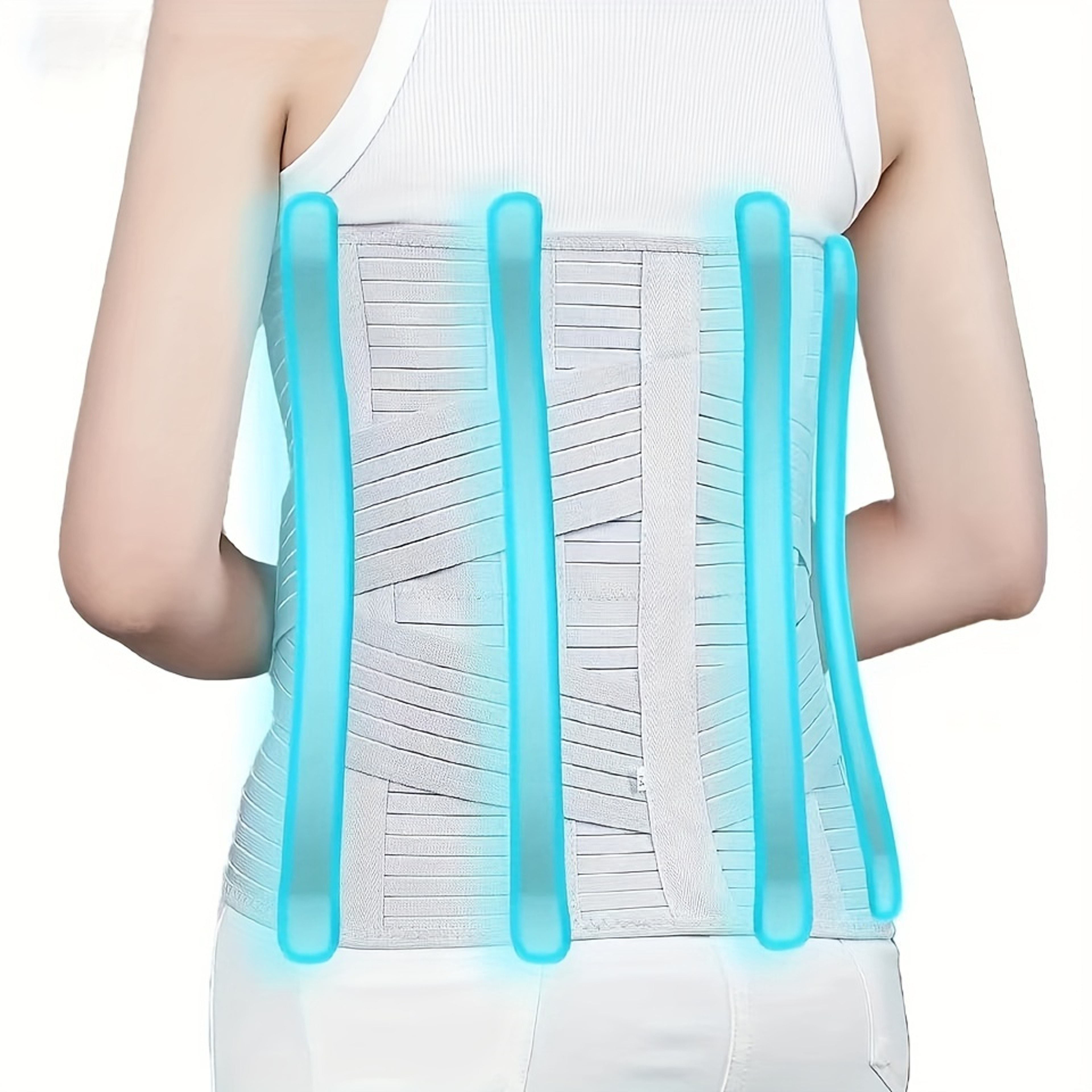 Adjustable Lumbar Support Belt For Back Pain Relief  Fitness 5