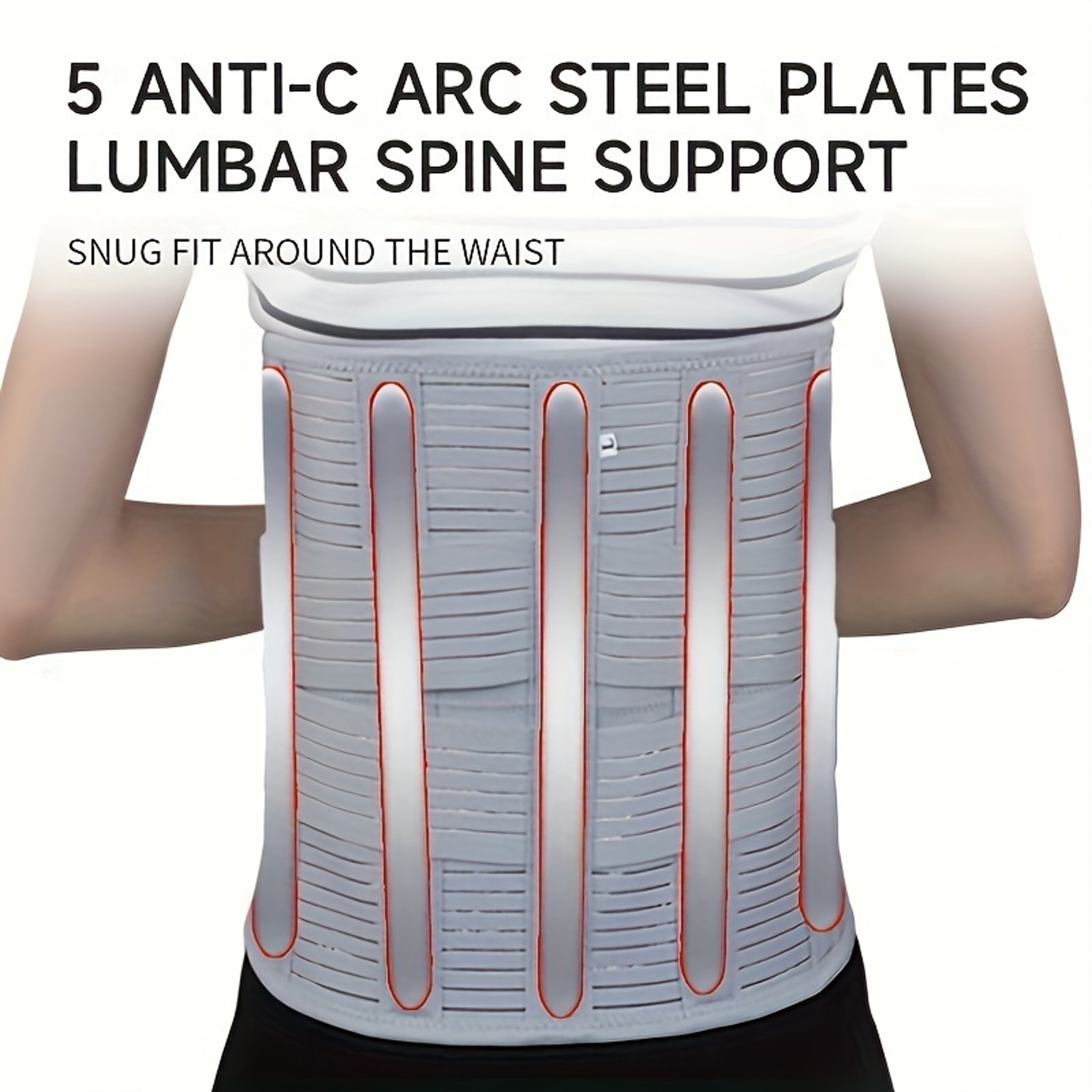 Adjustable Lumbar Support Belt For Back Pain Relief  Fitness 3