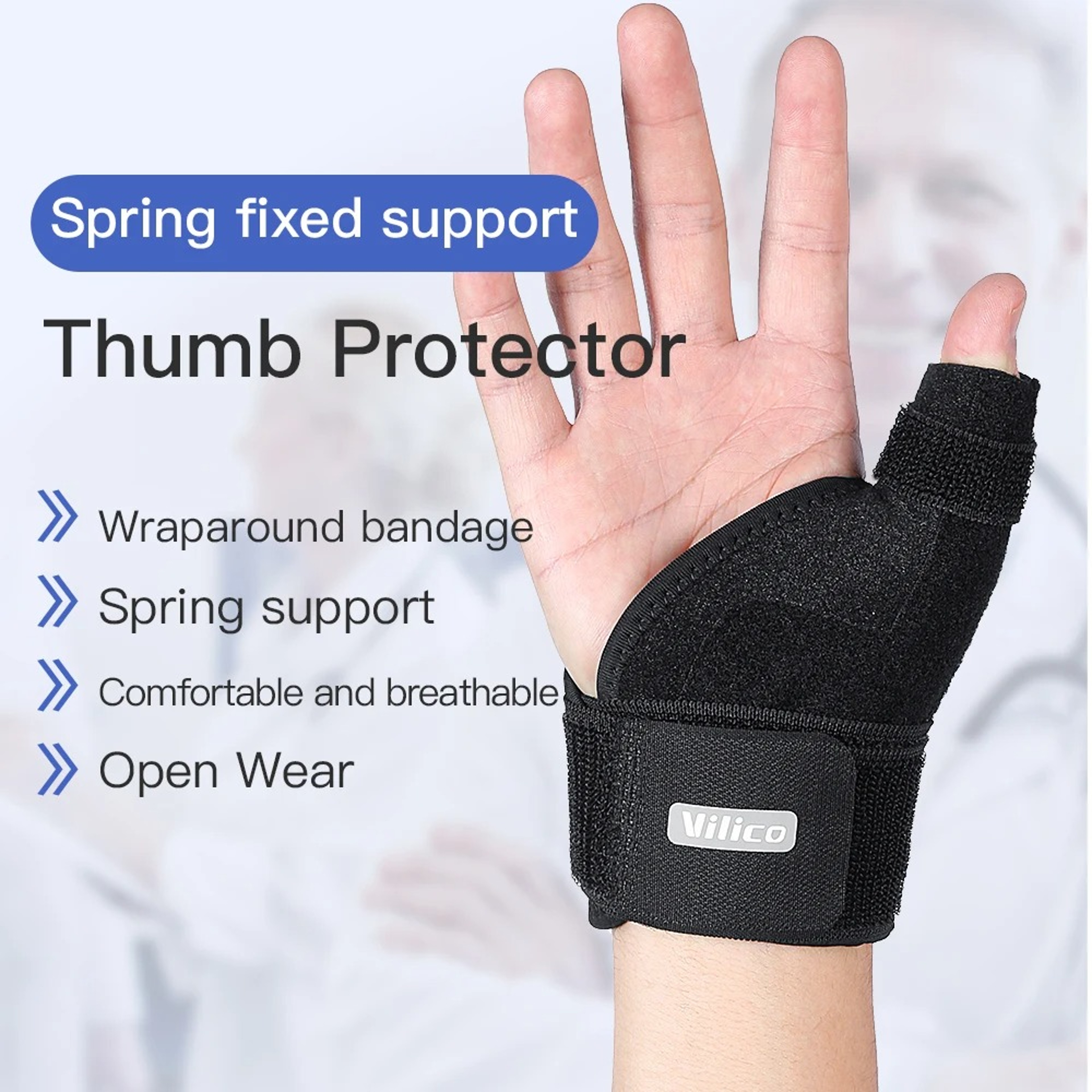 Adjustable Arthritis Wrist Brace for Tendon & Finger Injury Recovery – view 5