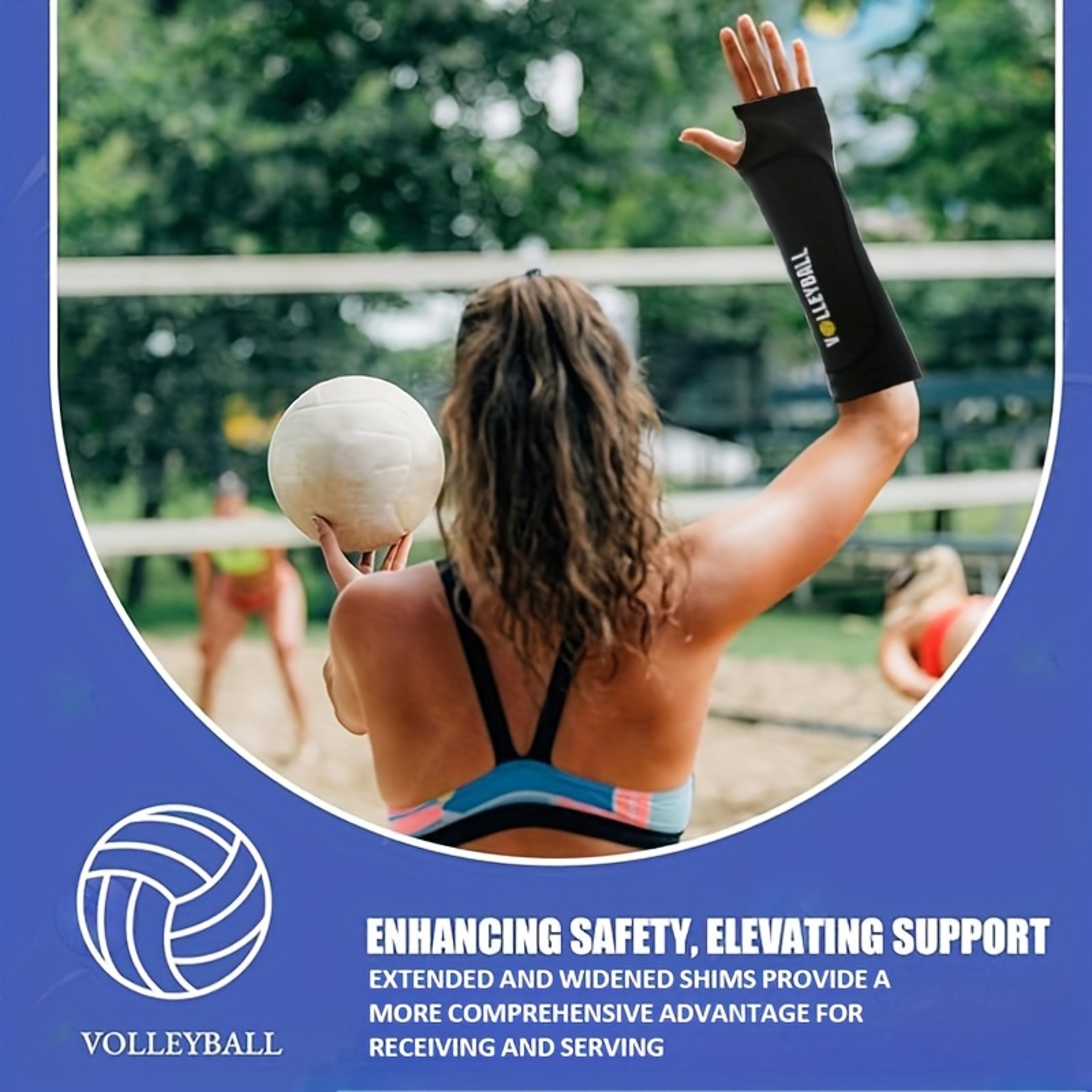 AntiSlip Volleyball Arm Guard With Shock Absorption Sponge Pad 3