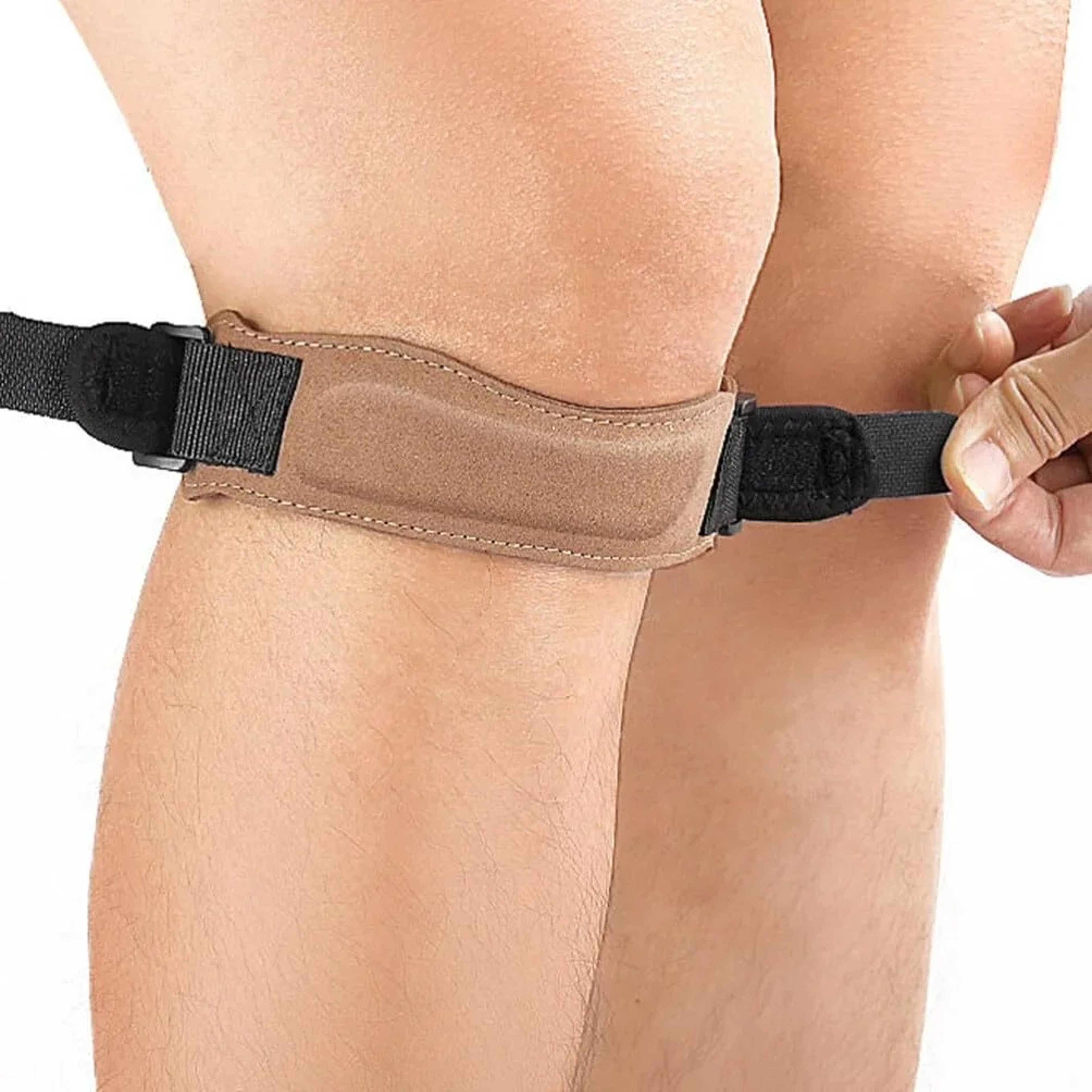 Adjustable Patellar Knee Support Strap Brace Shock Absorption Compression Sleeve For Basketball And 0