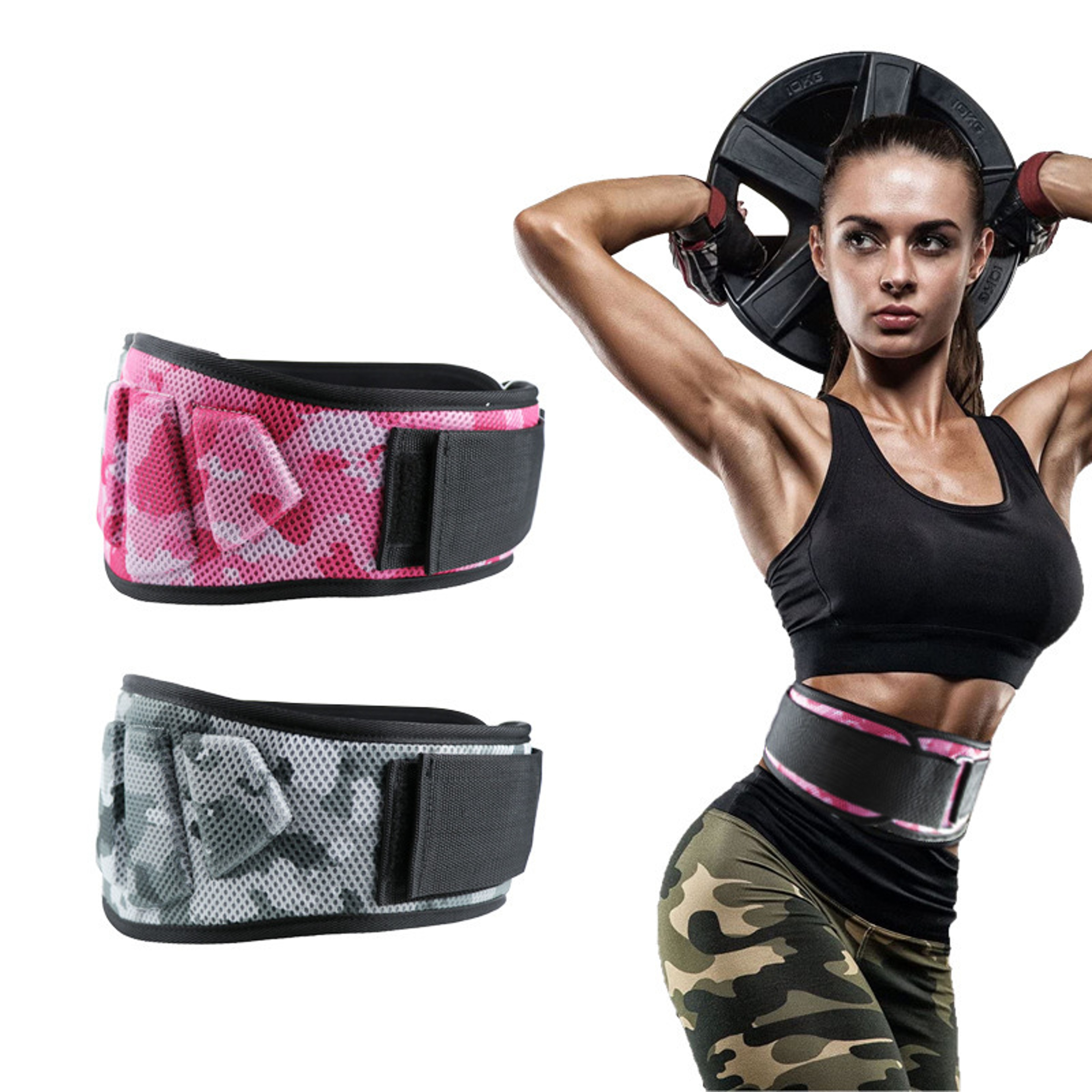 Wide Adjustable Fitness Waist Belt For Weightlifting  Deadlifts 4