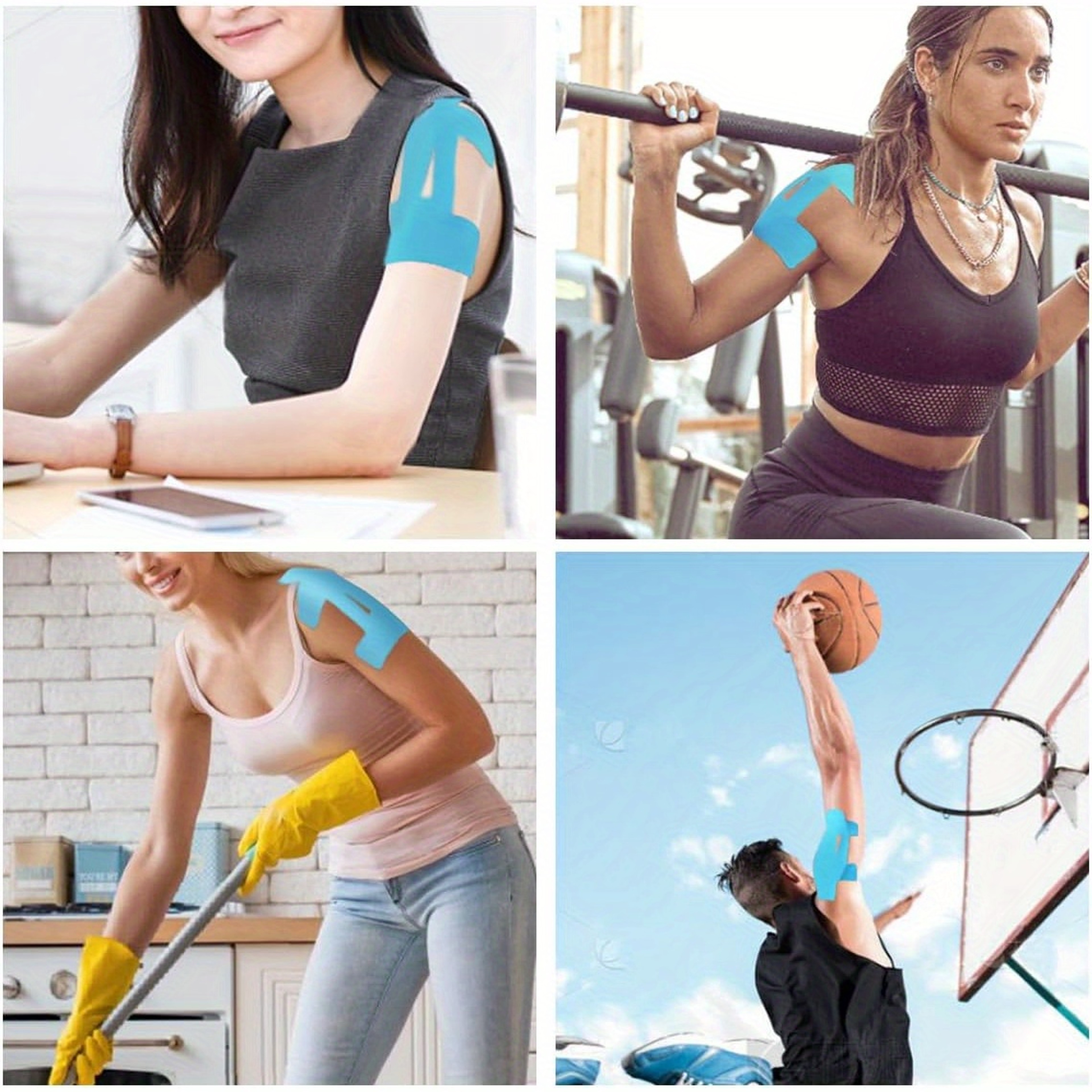 Elastic Shoulder Protector Tape Breathable Muscle Support  Stability For Outdoor Sports 4