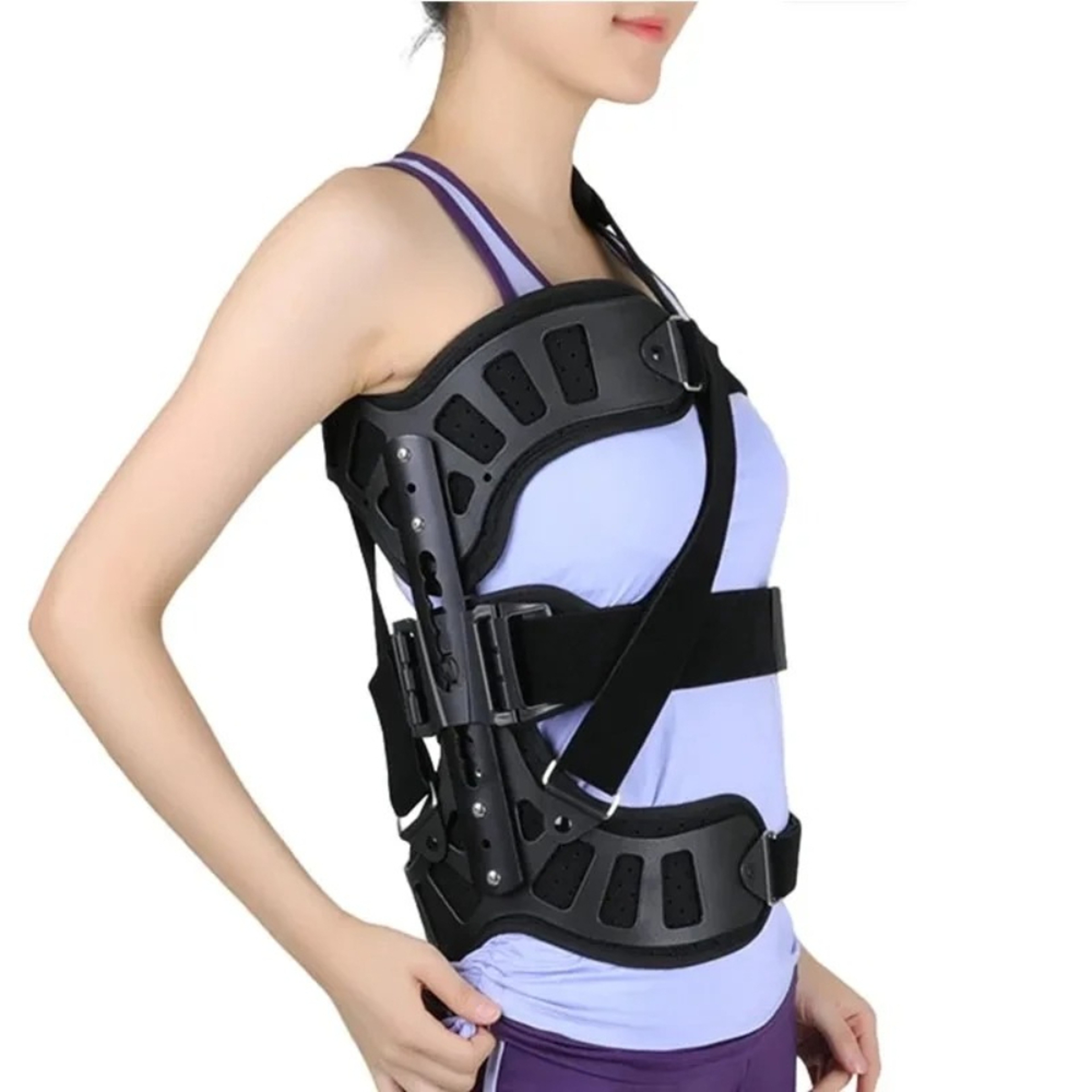 Breathable Spinal Brace For Scoliosis Correction Adjustable Aluminium Alloy Straightener For Childr 6
