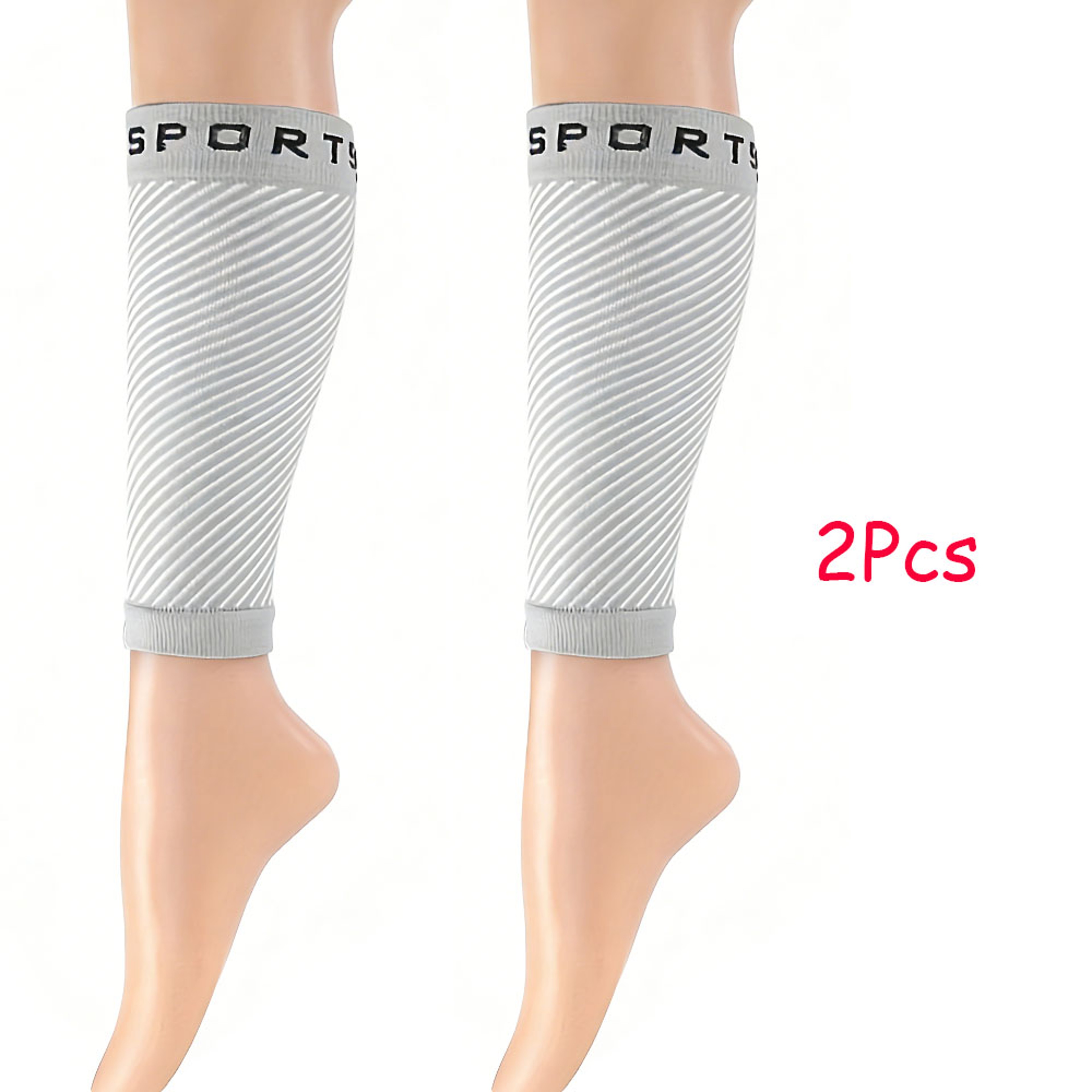 Footless Calf Compression Sleeve For Men  Women Leg Support For Shin Splints Varicose Veins And Cir 6