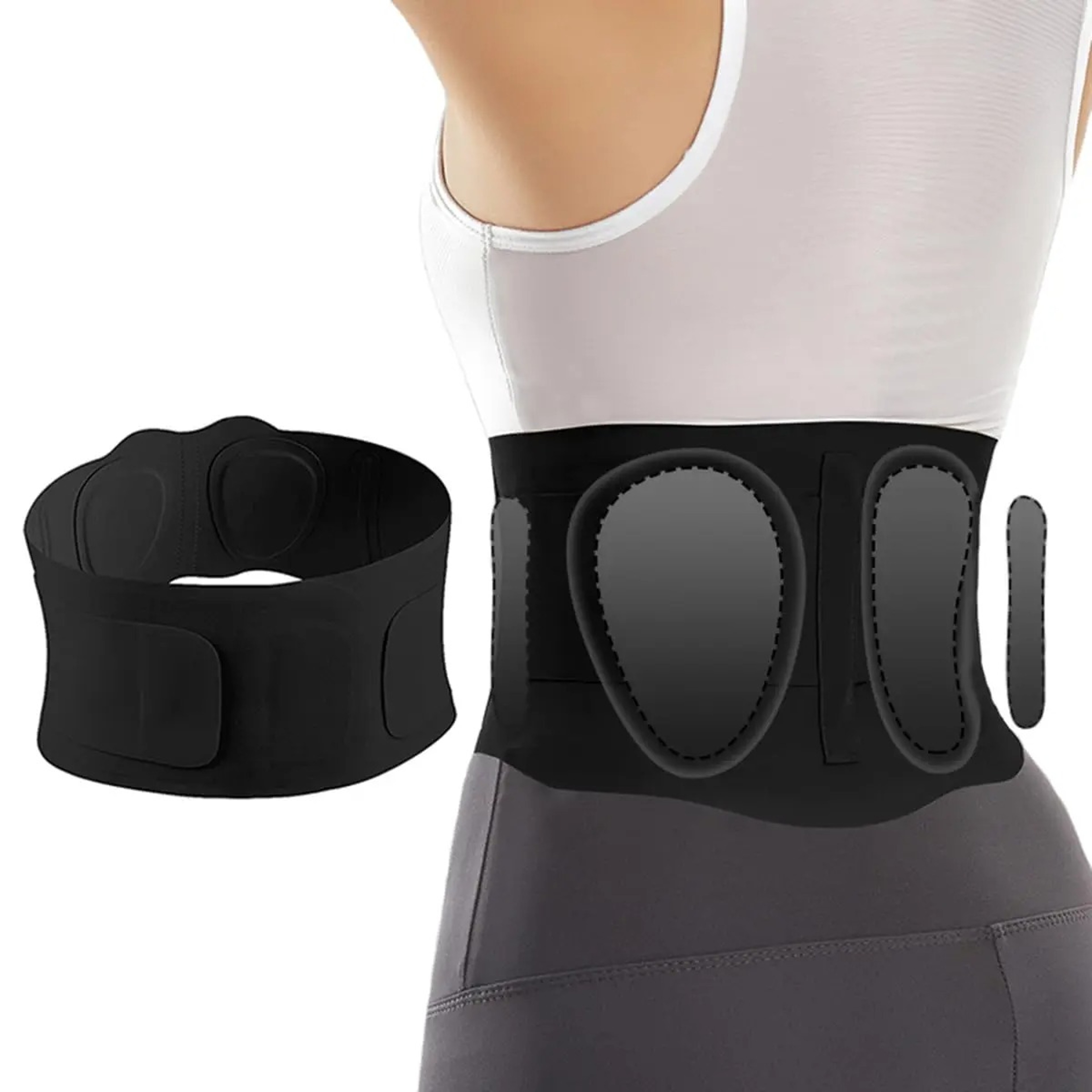 Lumbar Back Brace For Lower Back Pain Relief Breathable Support Belt For Sciatica And Comfort 6