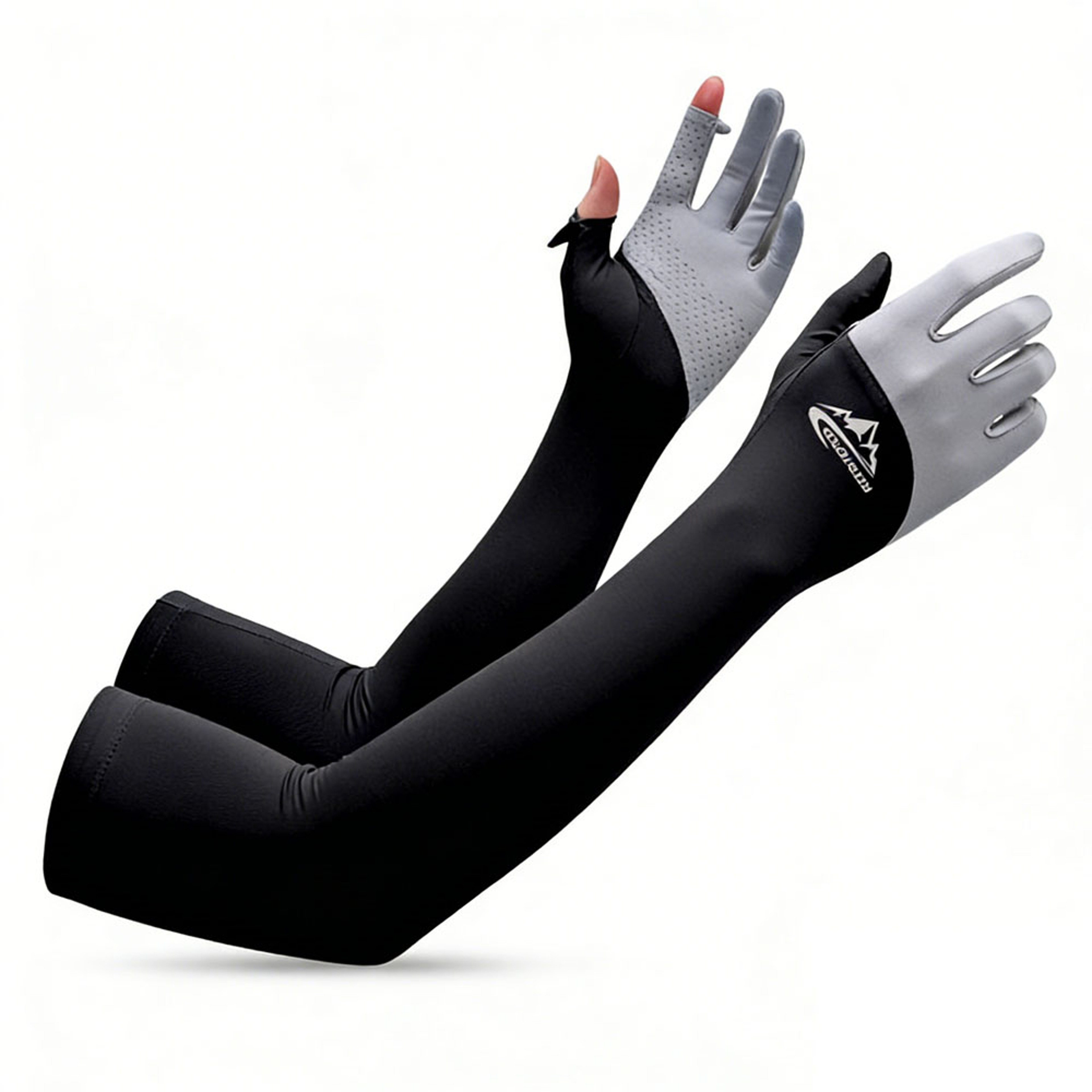 Breathable Summer Arm Sleeves For Men And Women AntiSlip Cycling Gloves With Touchscreen Fingertips 0