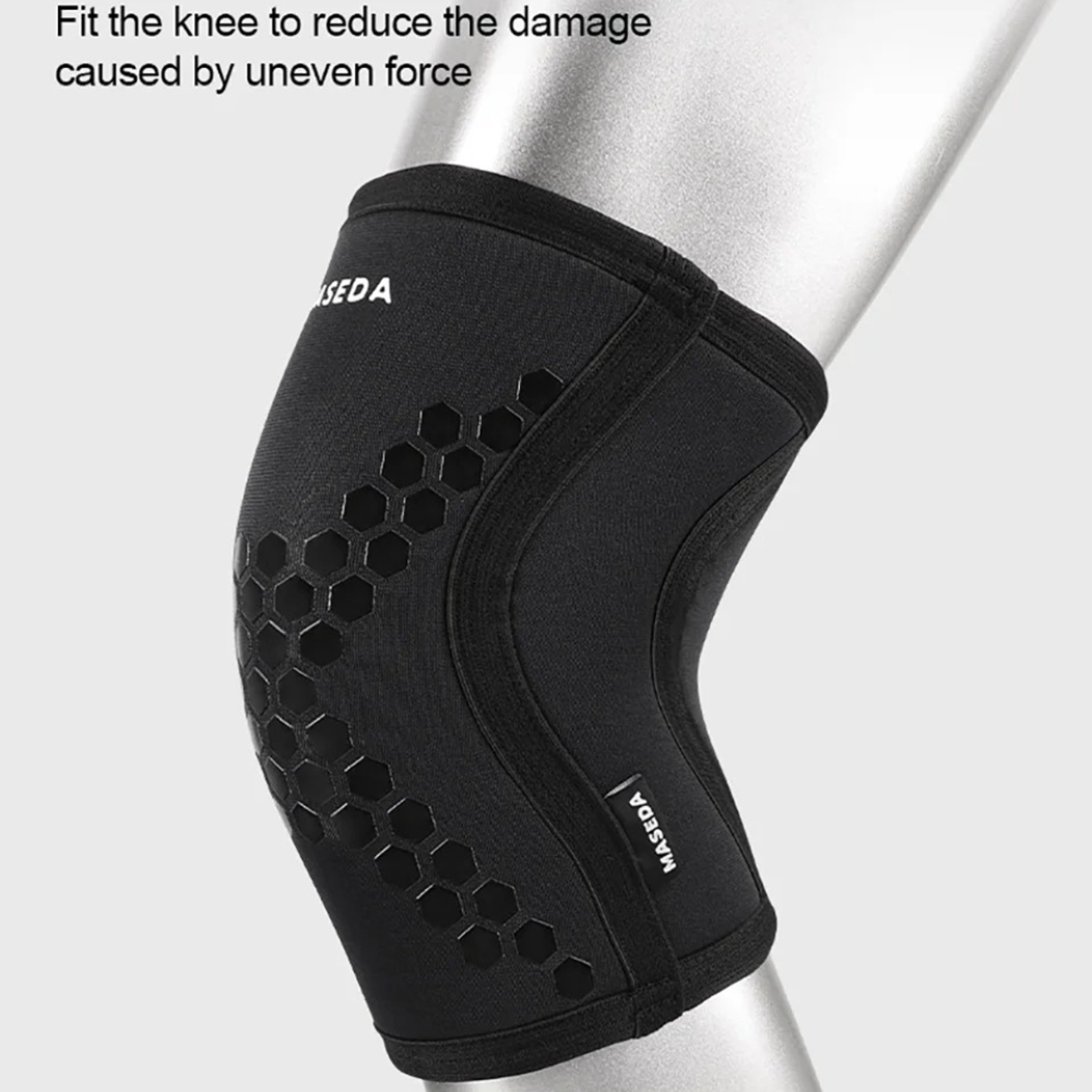 Pressurized Knee Pads For Weightlifting  Squatting Honeycomb Neoprene Padded Support 1