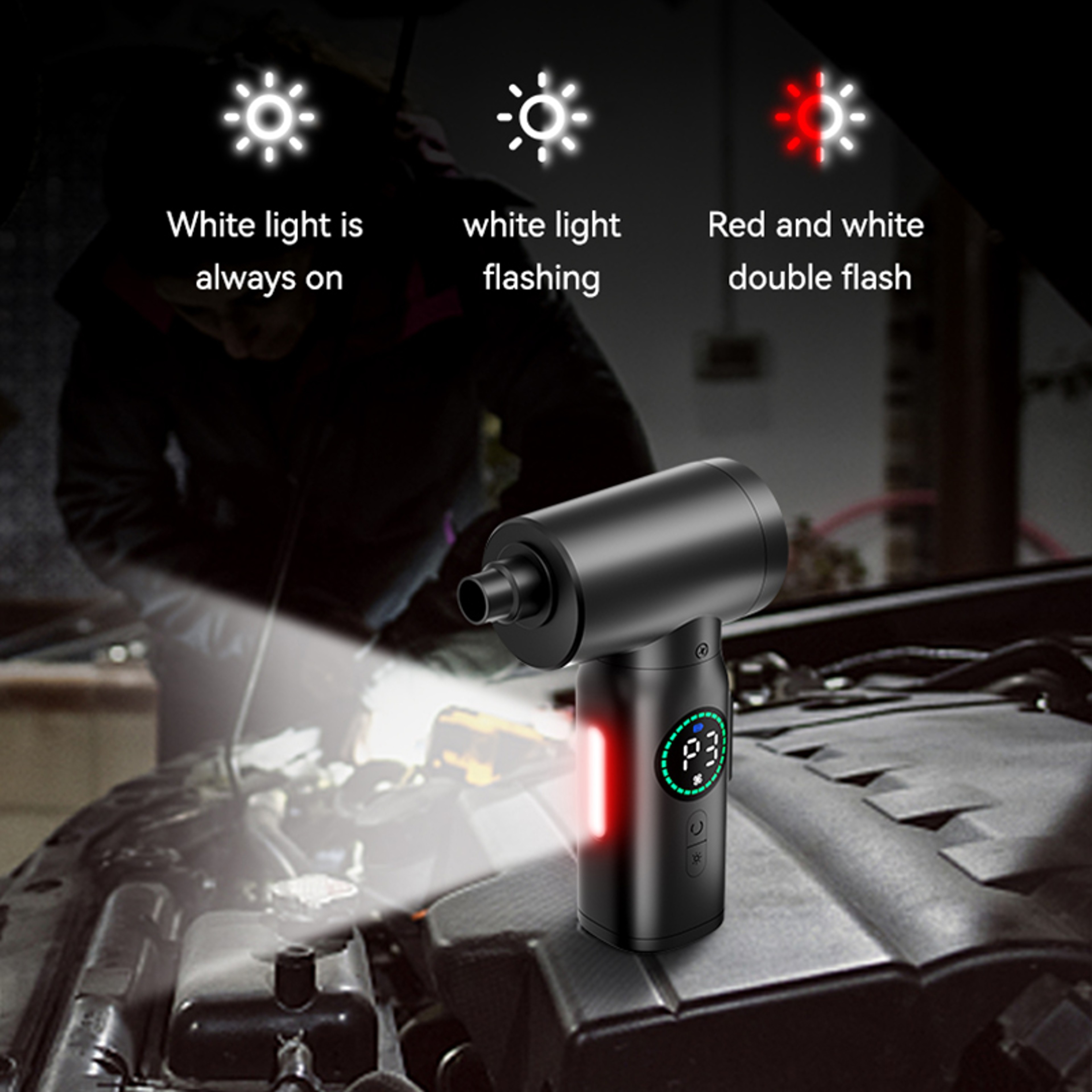 Portable Wireless Air Duster  Vacuum Cleaner Air Blower For Car Cleaning 3
