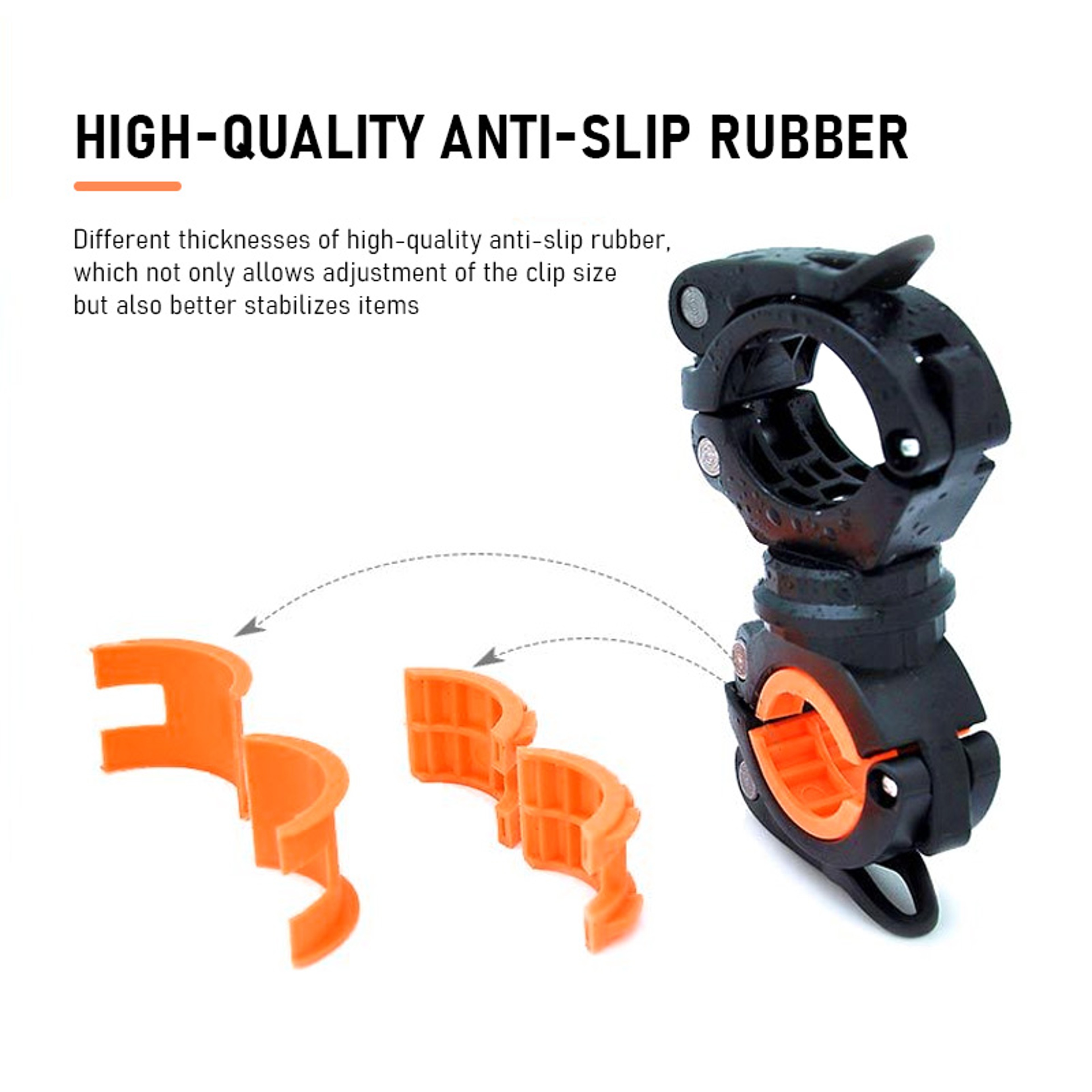 Rotatable Bike Headlight Lamp Holder Quick Release Stand For Cycling And Motorcycle Lights 0