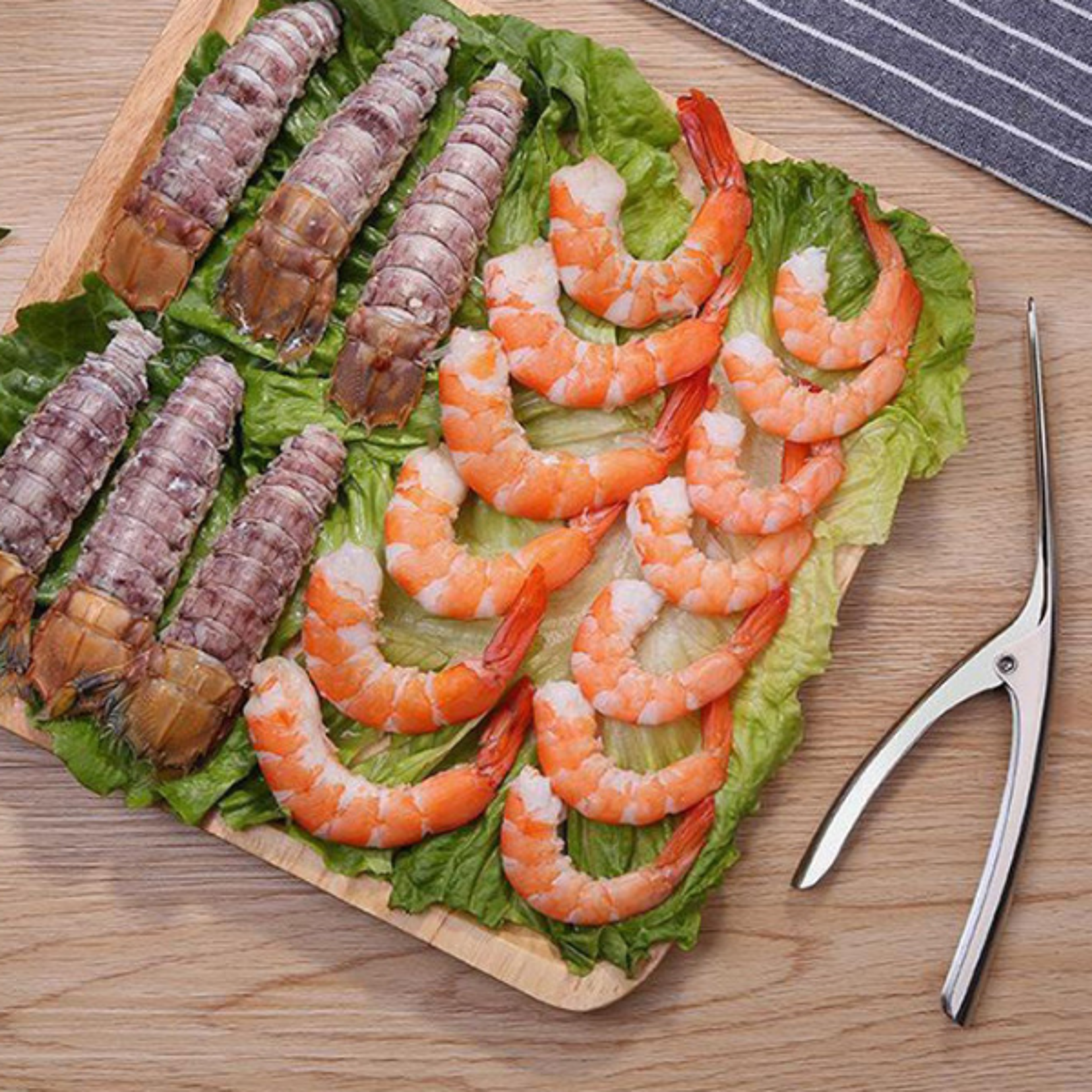Stainless Steel Shrimp Peeler  Lobster Shell Remover Kitchen Seafood Tool