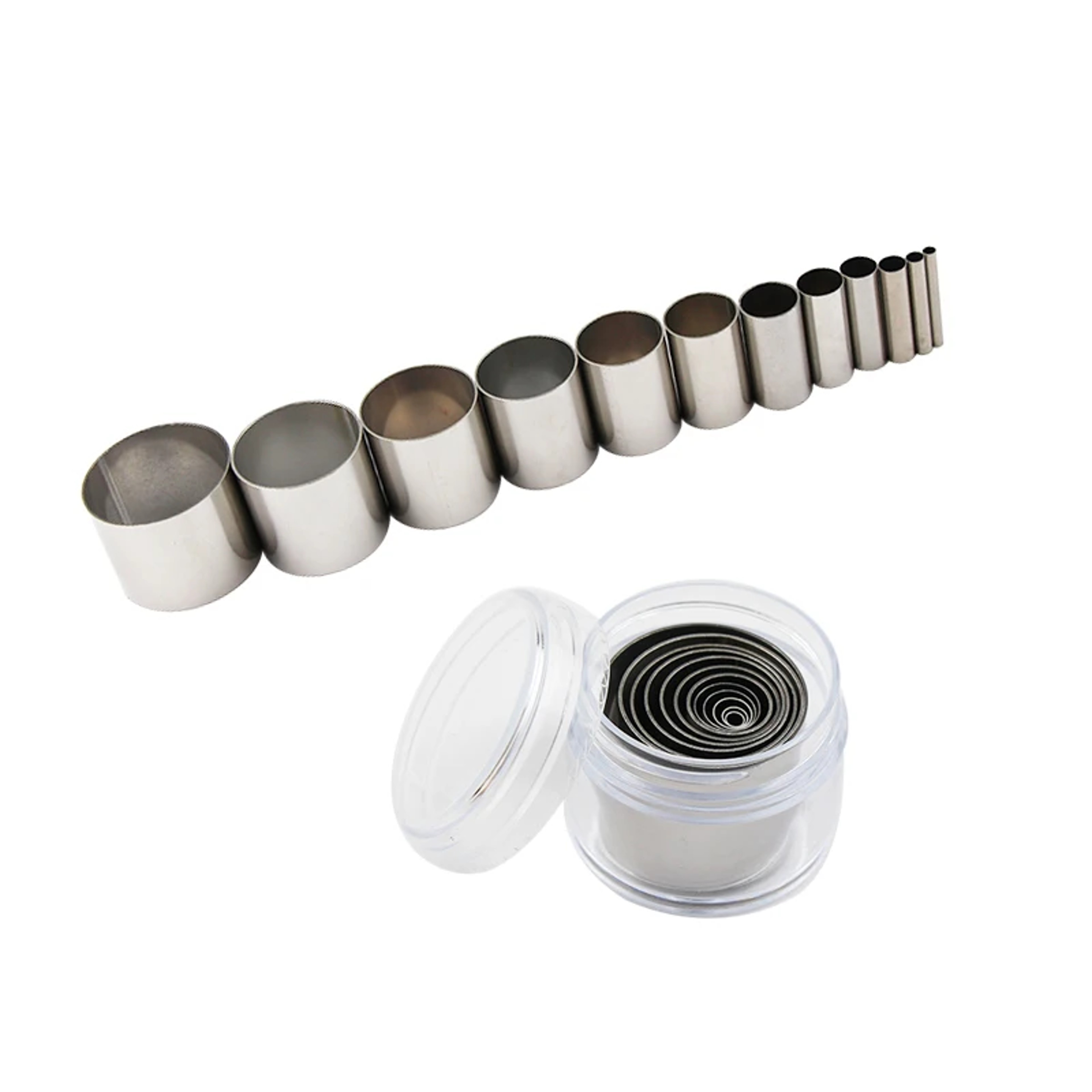 Stainless Steel Round Clay Cutter Set Premium Polymer and Ceramic Molds – view 3