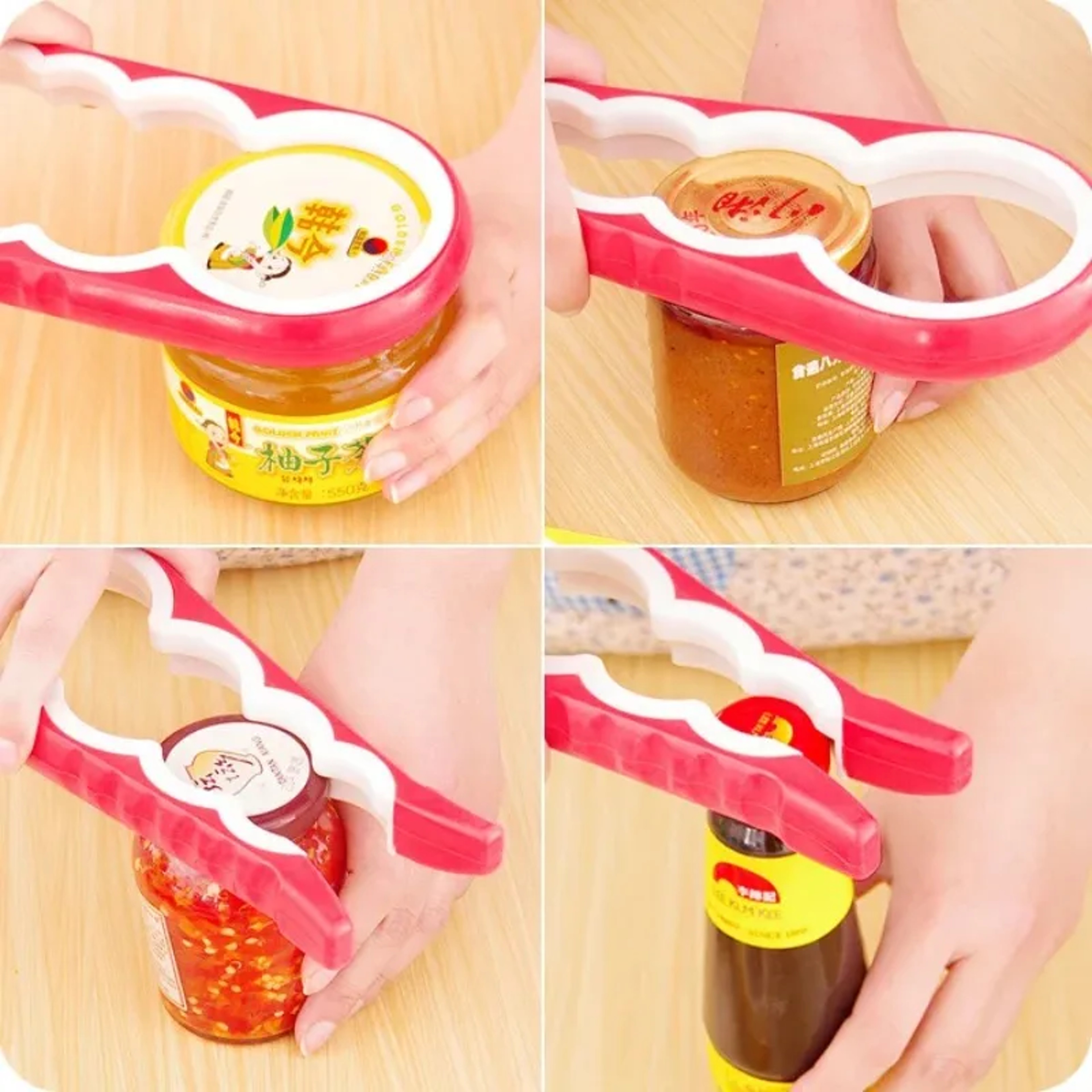 Multifunctional Gourd-Shaped Can Opener and Jar Tool – view 3