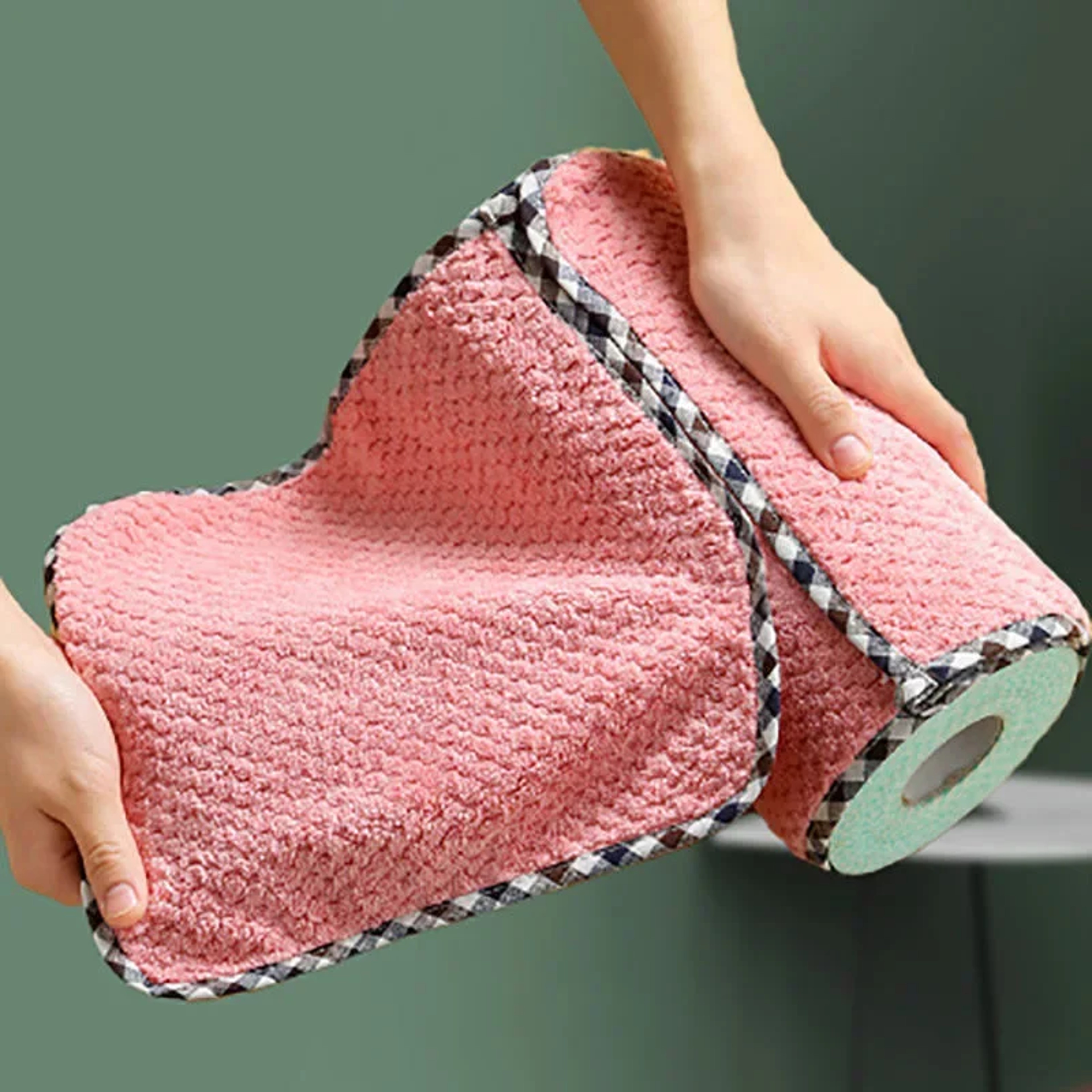 Non-Stick Oil Household Cleaning Towel Hangable Coral Fleece Double-Sided Dishcloth – view 5