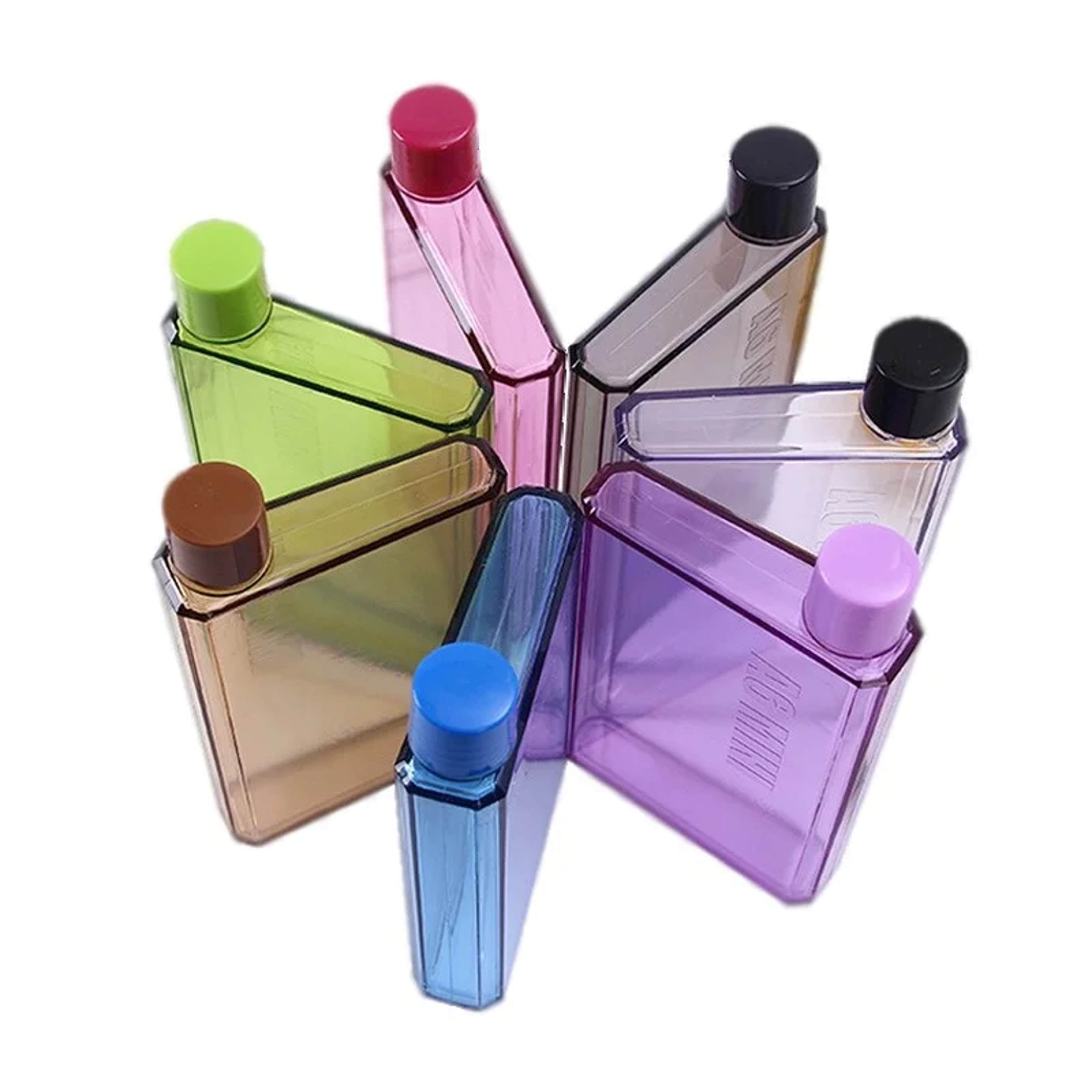 Portable Water Bottle Notebook Flat Book Shaped Drinking Bottle 0
