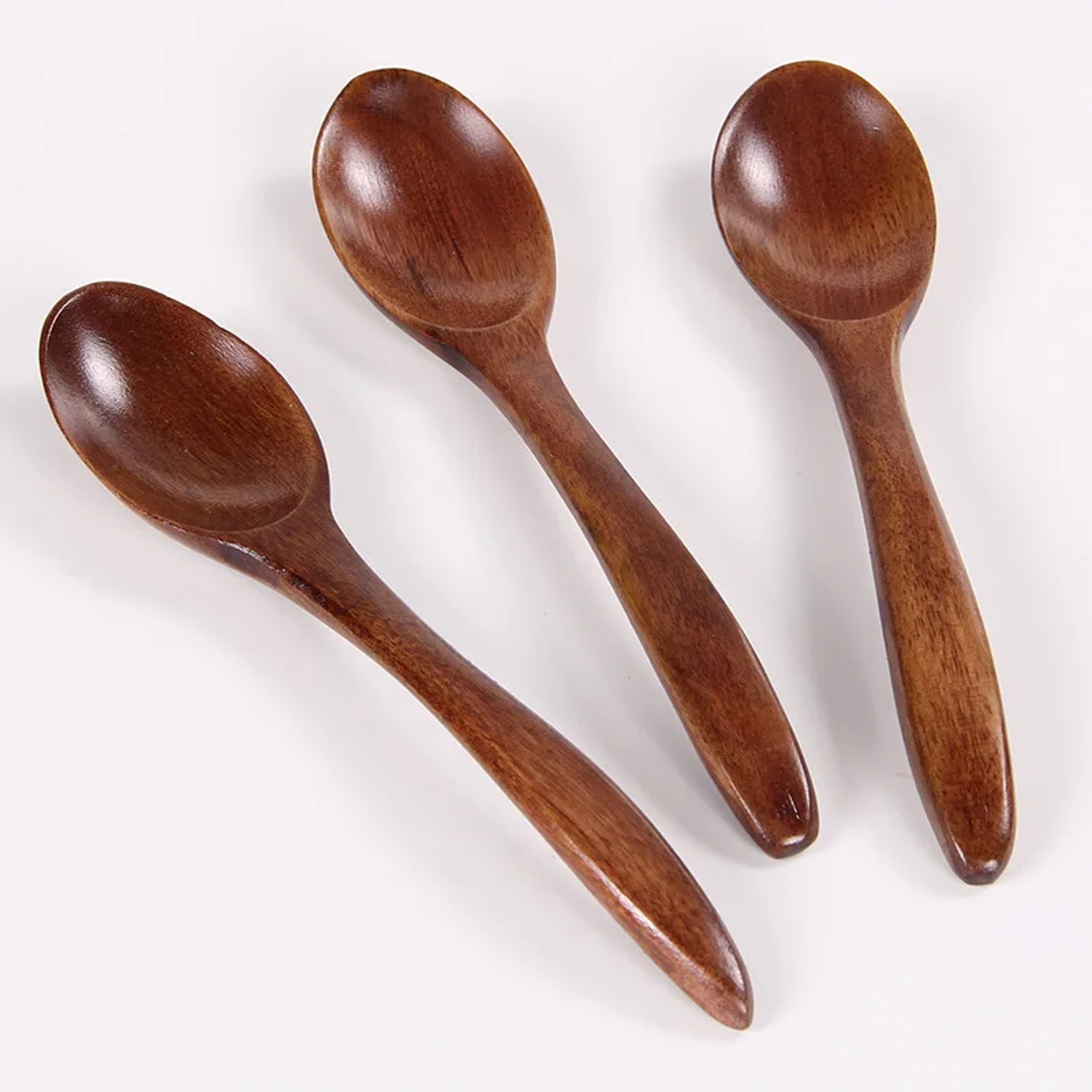 Wooden Cooking Spoon Small Curved Kitchen Spoon For Soups Coffee And More Eco Friendly Home Accesso 0