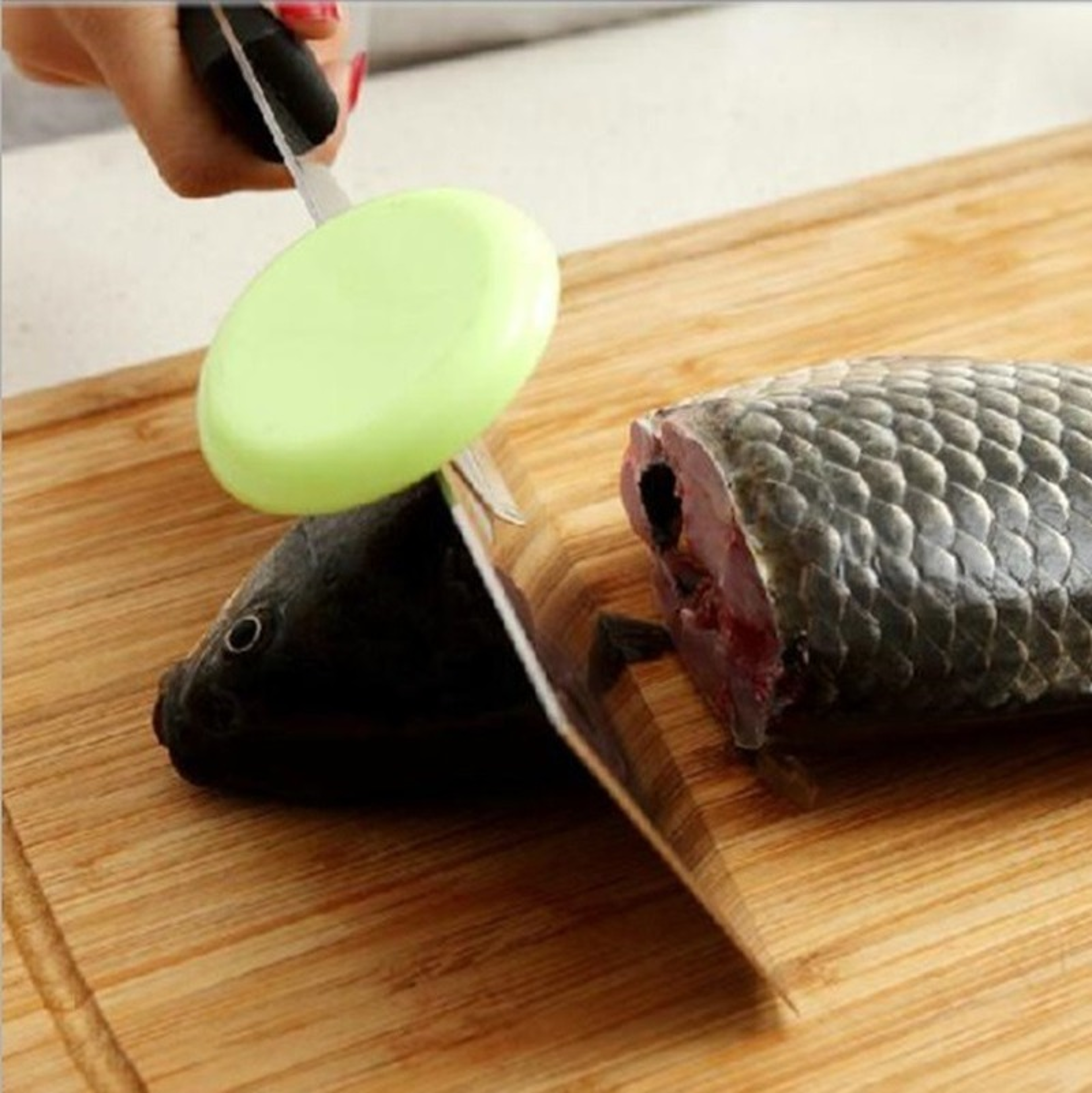 Stainless Steel Knife Cap: Dual-Purpose Kitchen Chopping Booster Knife Holder – view 4