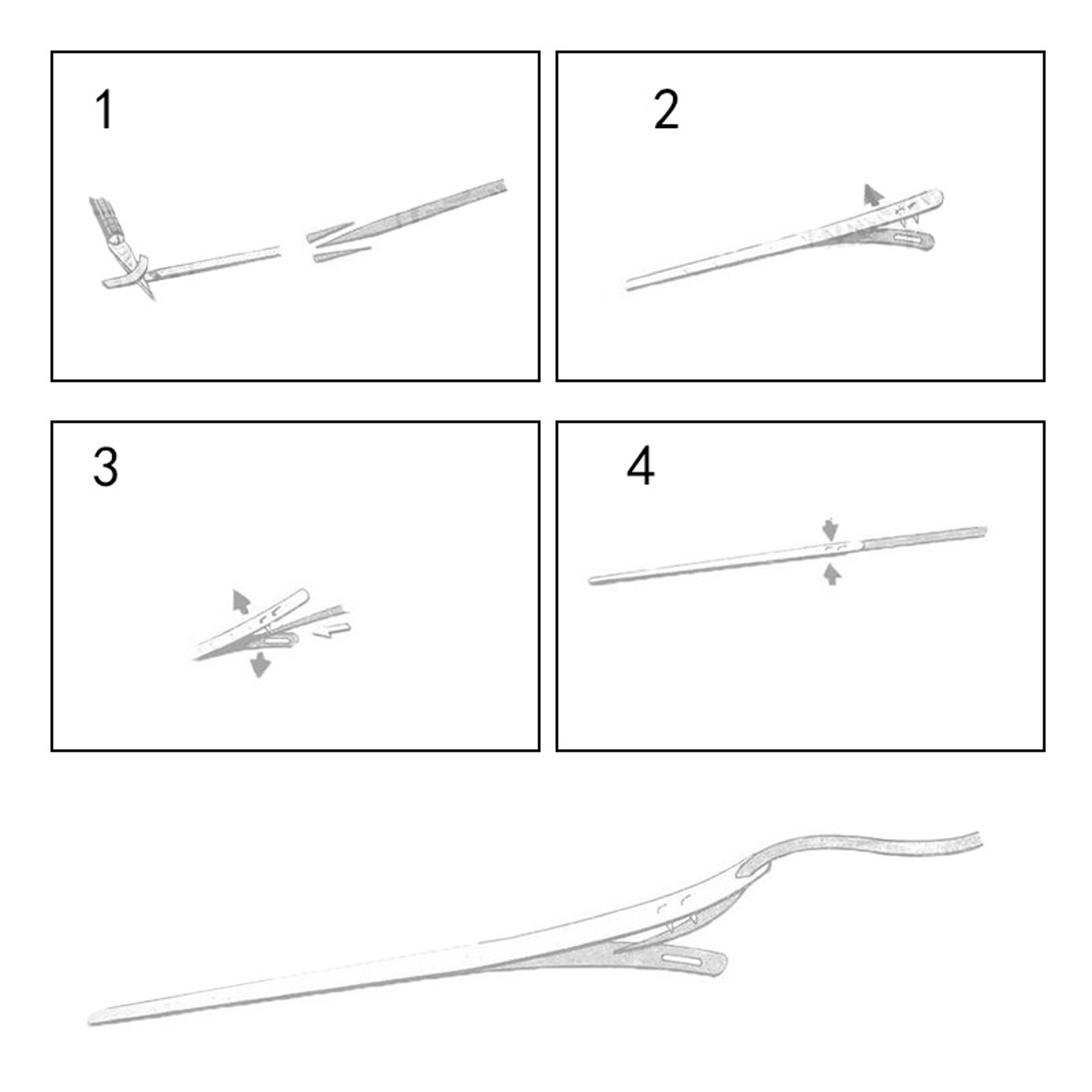 Leather Sewing Needles Double Hole Hand Stitch Craft Tool – view 5