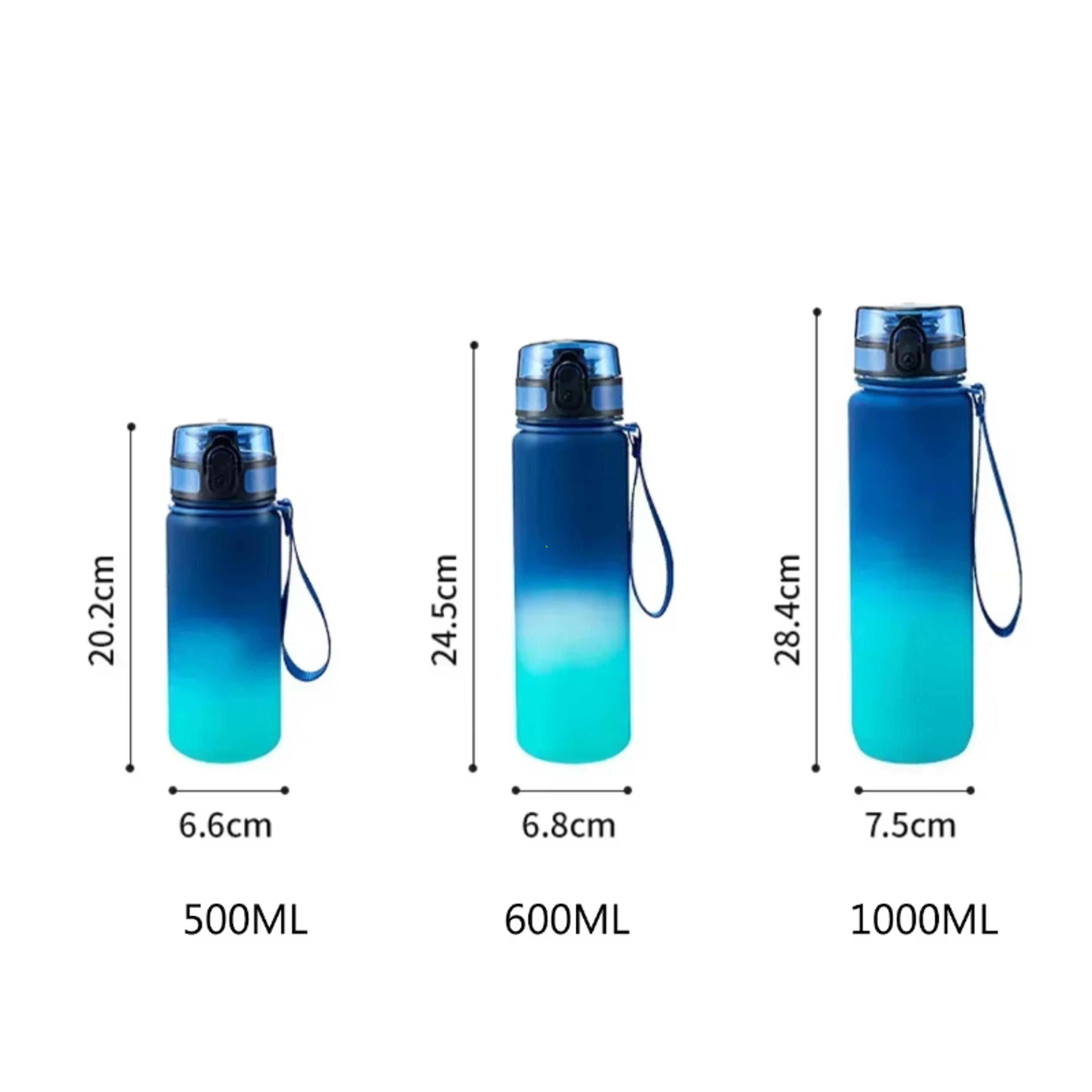 Sports Water Bottle Large Capacity, Portable Plastic Bottle for Outdoor Travel & Fitness Ideal Drinkware. – view 5