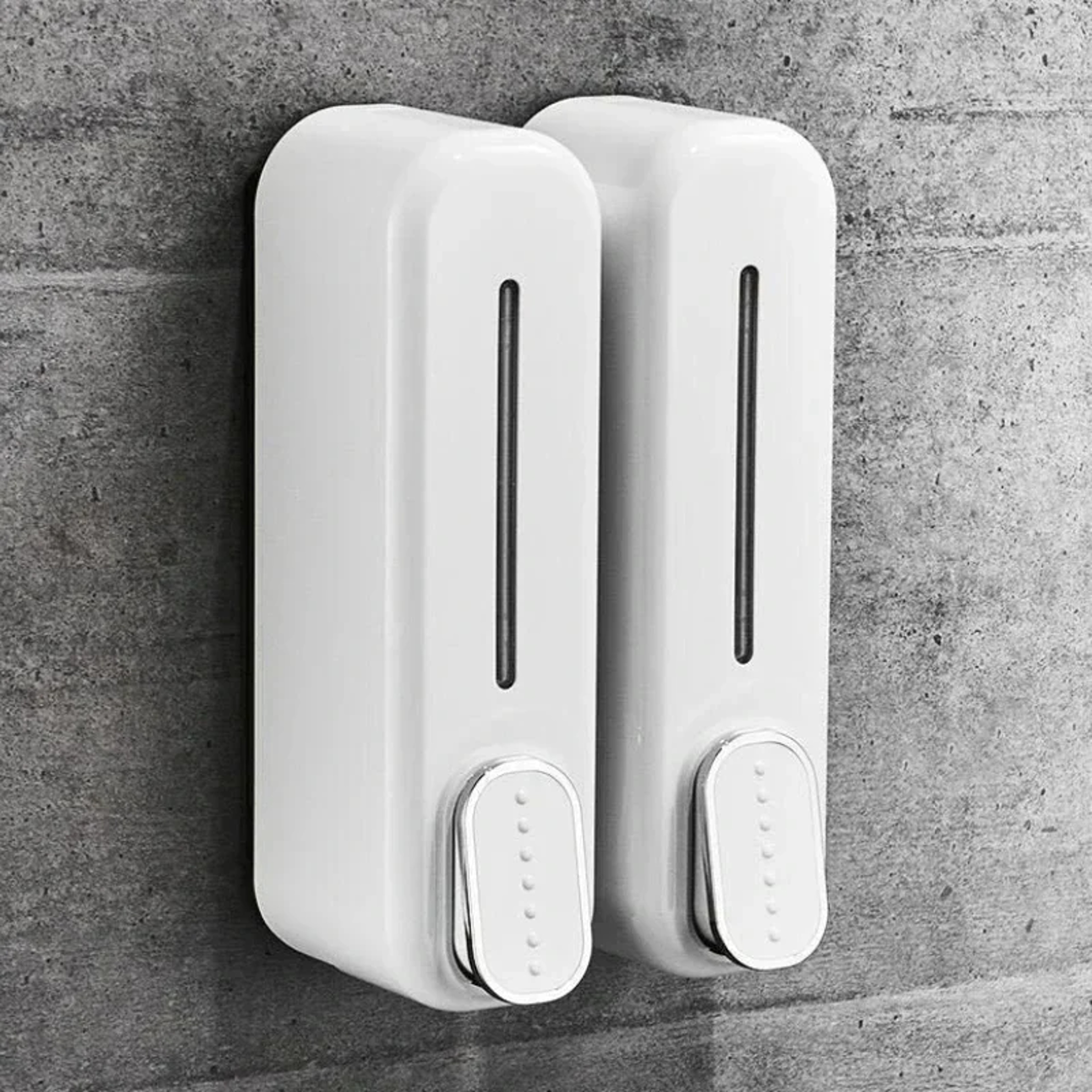 Wall Mounted Soap Dispenser Convenient Manual Shampoo, Shower Gel & Lotion Container for Bathroom – view 2