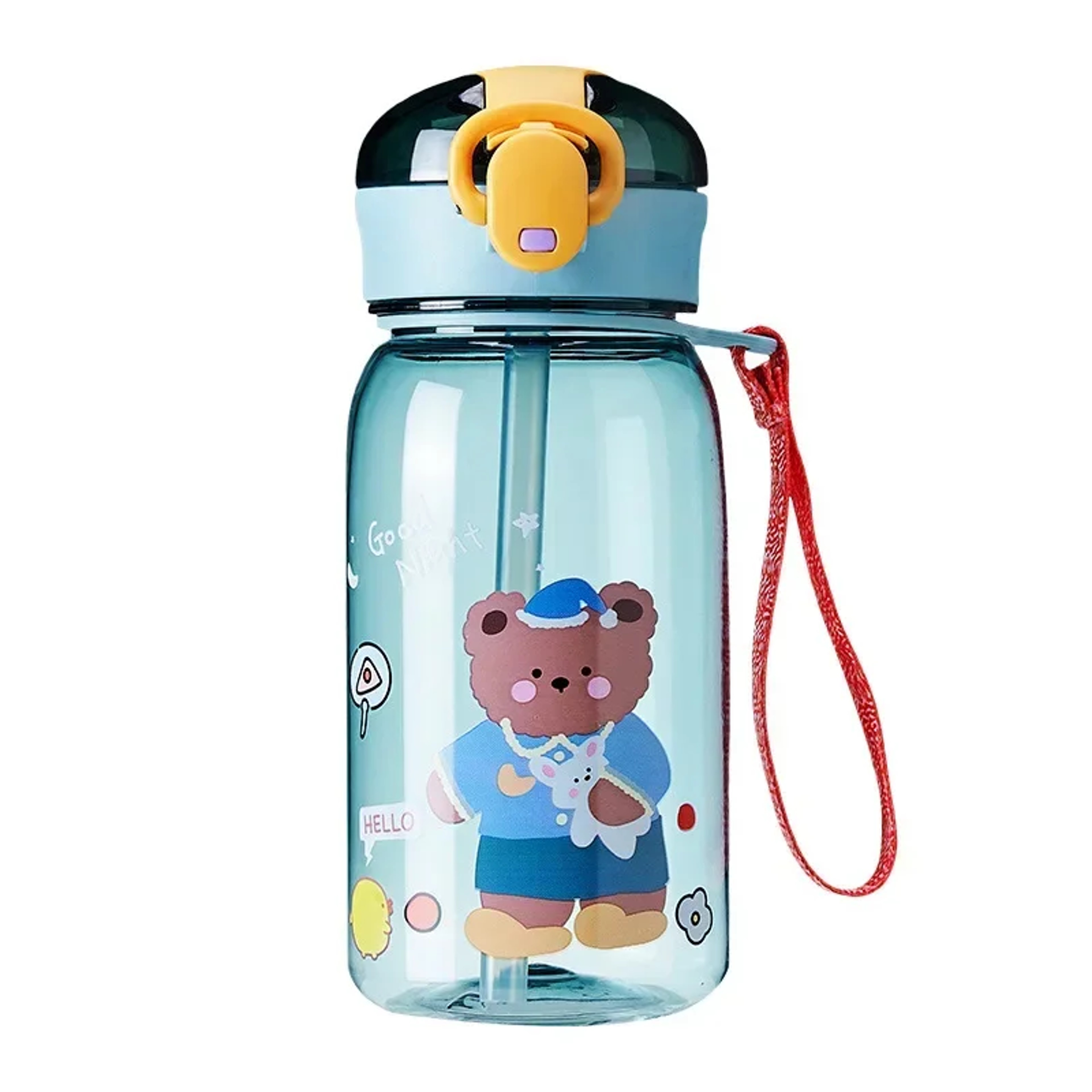 Bear Cartoon Water Bottle BPA-Free, Leakproof, Kids Portable Drink Bottle, Outdoor Sippy Cup for Children – view 6
