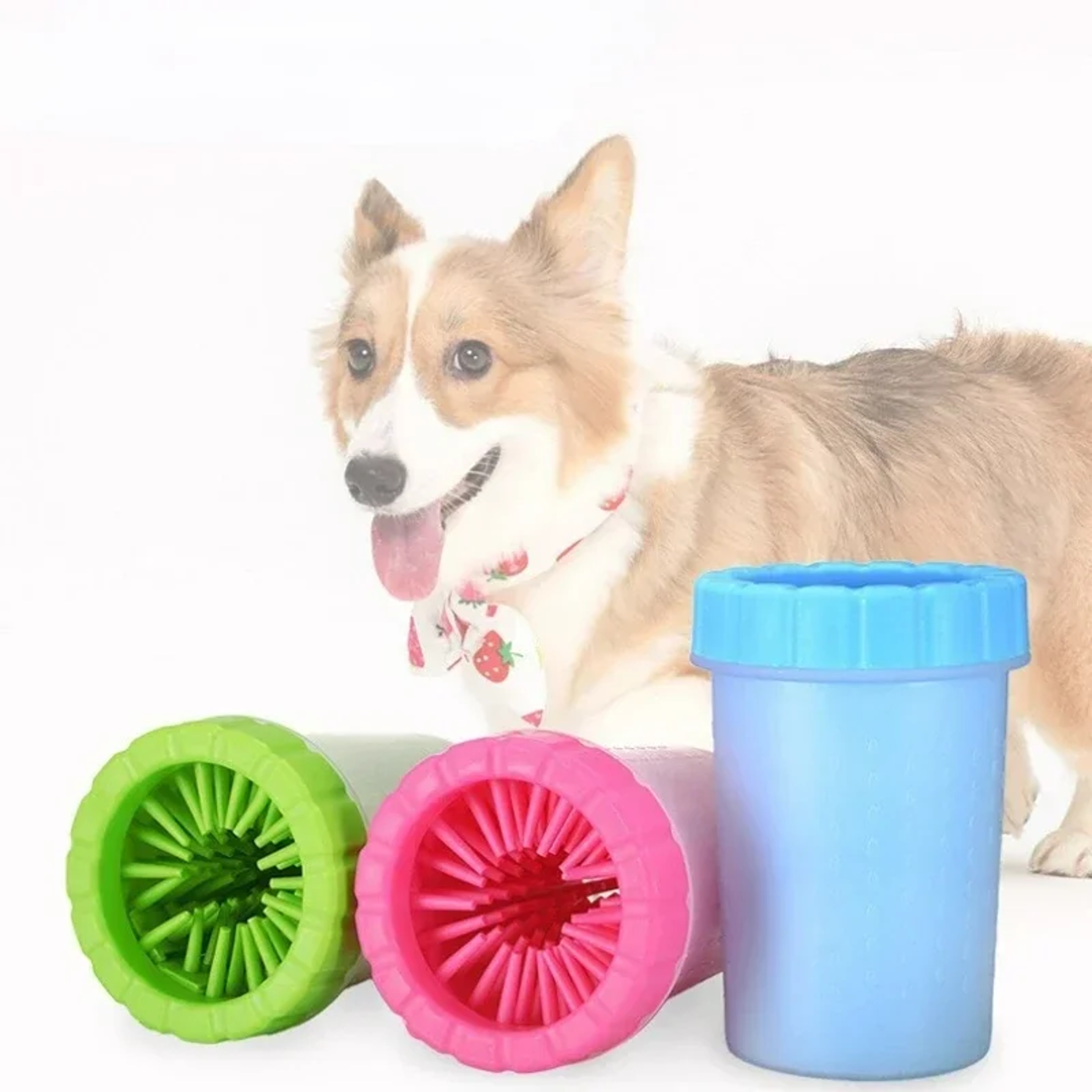 Pet Foot Washing Cup for Dogs & Cats Automatic, Portable Paw Cleaner & Wash Brush for Dirty Paws – view 1