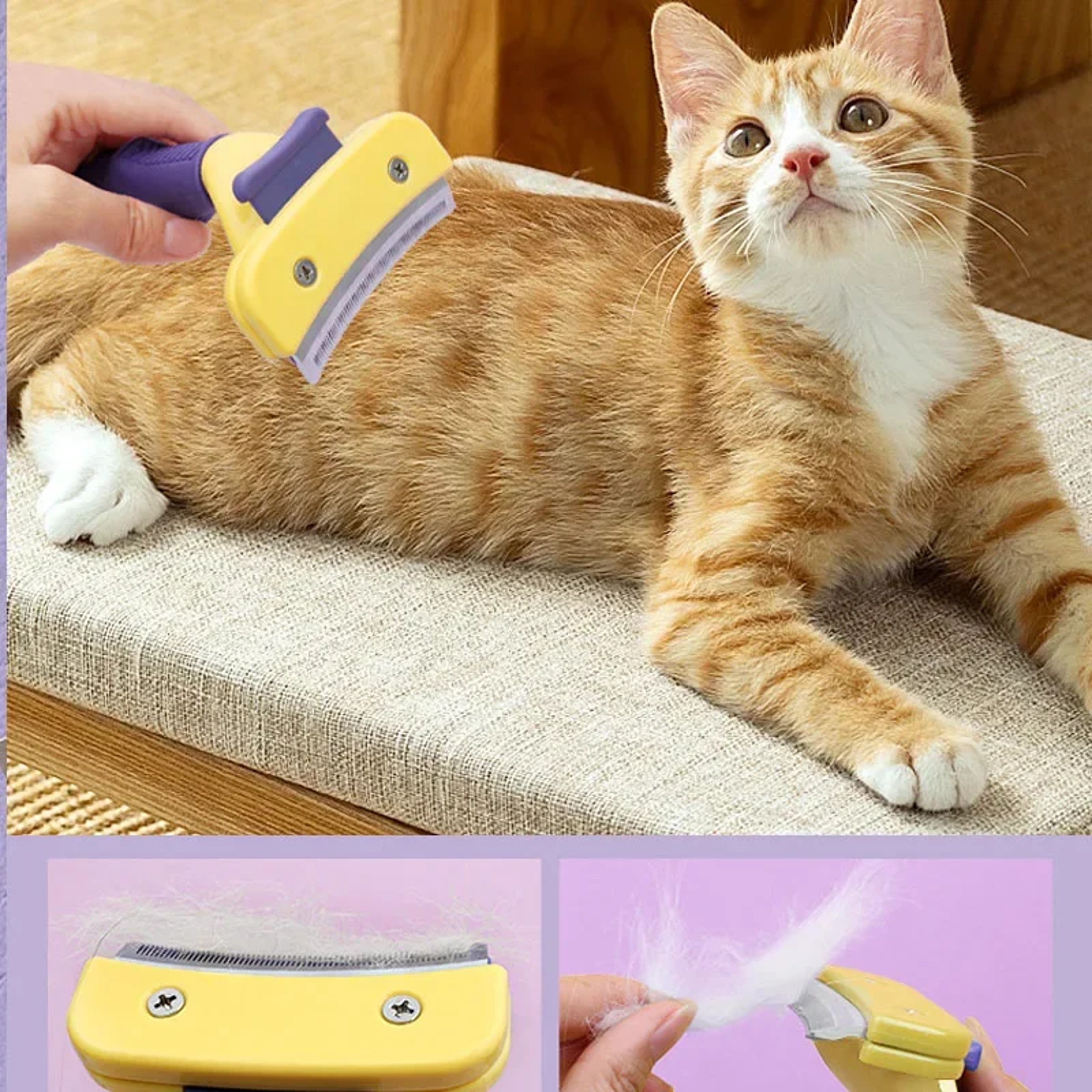 Pet Grooming Combs Dog Hair Remover  Cat Furminator Detachable Trimmer Attachment 0