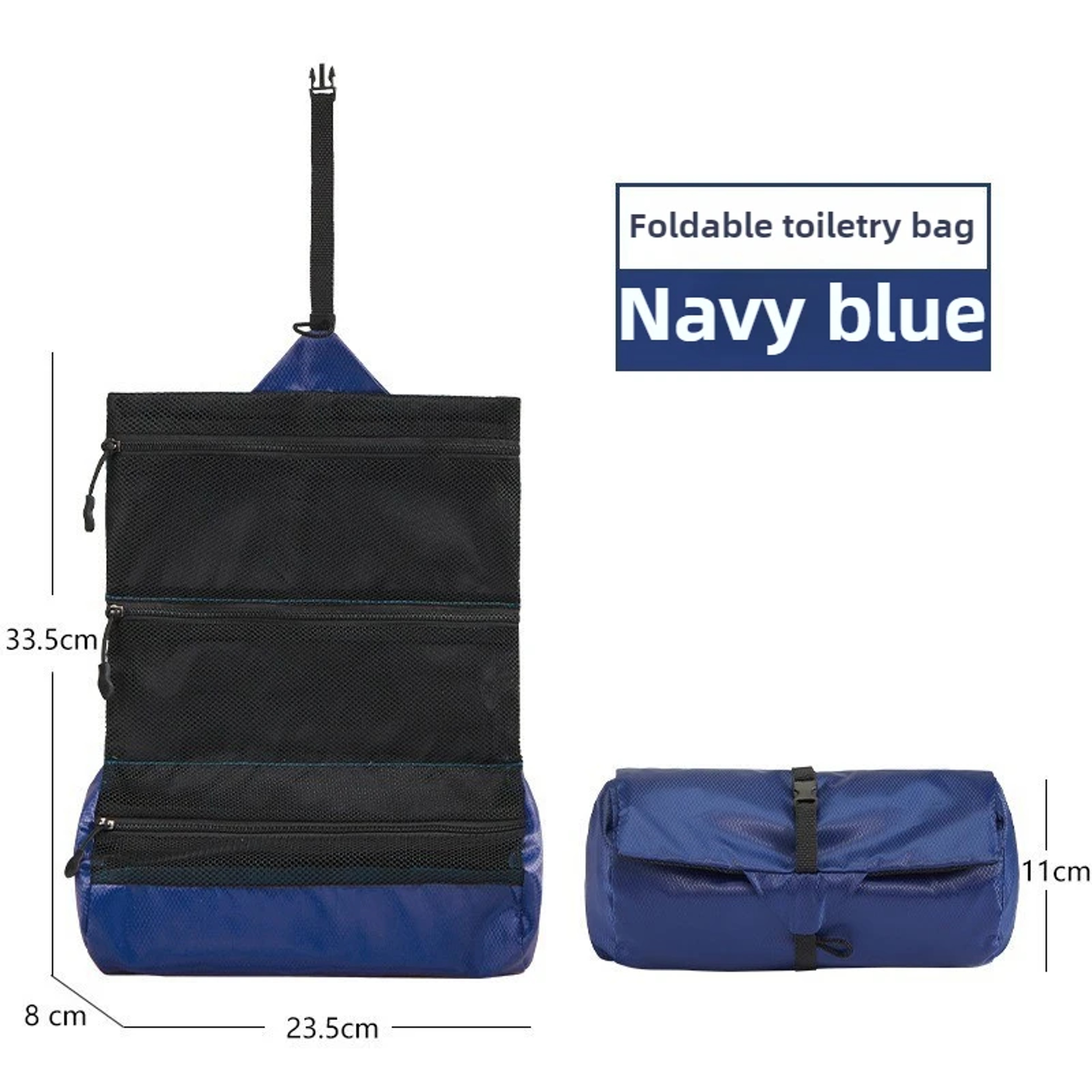 Premium Foldable Toiletry Organizer Waterproof Portable Washing Bag for Travel, Camping, Hiking, Business & Gym Storage – view 8