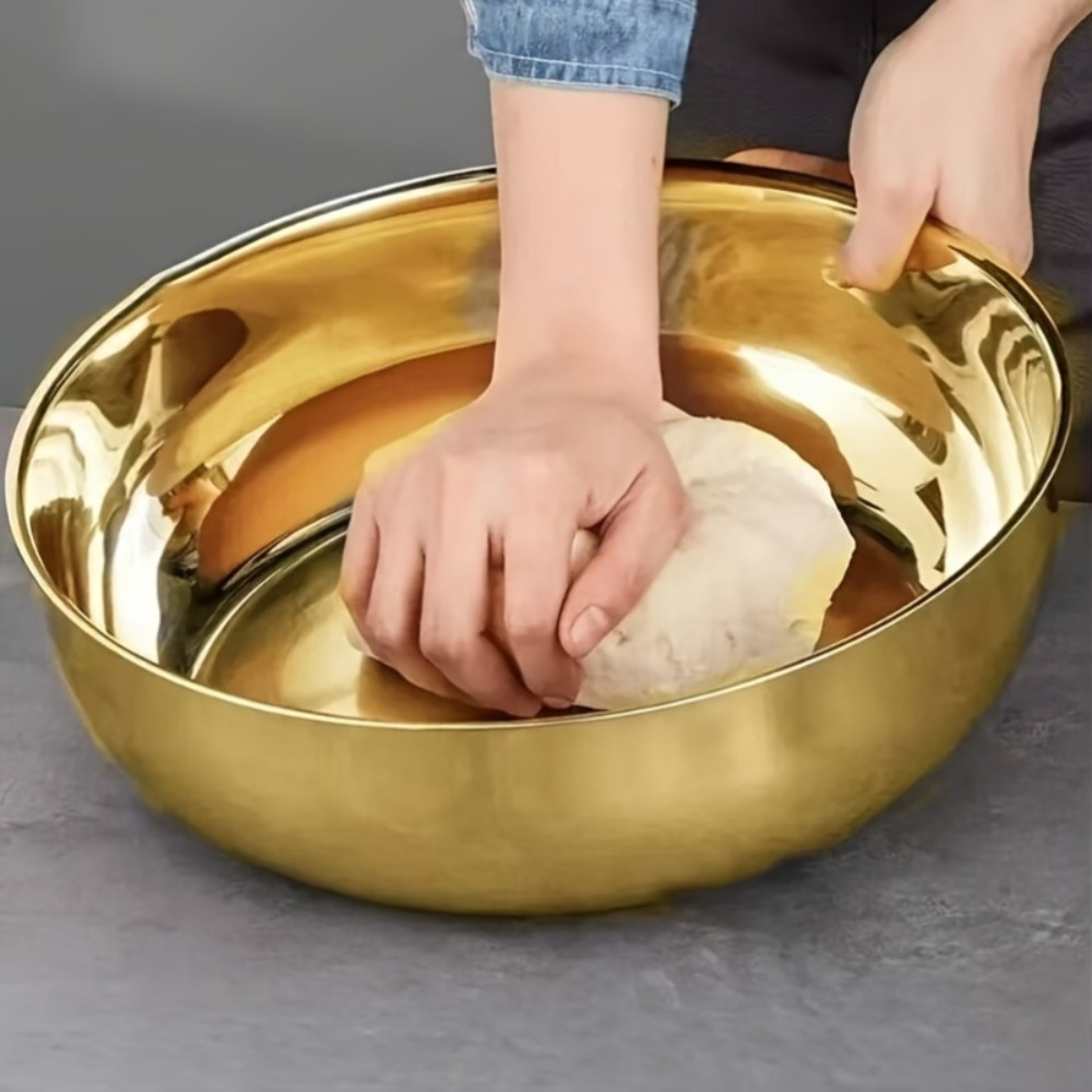 CommercialGrade Stainless Steel Mixing Bowls Rustproof Non Slip Base Dishwasher Safe For Food Prep  3