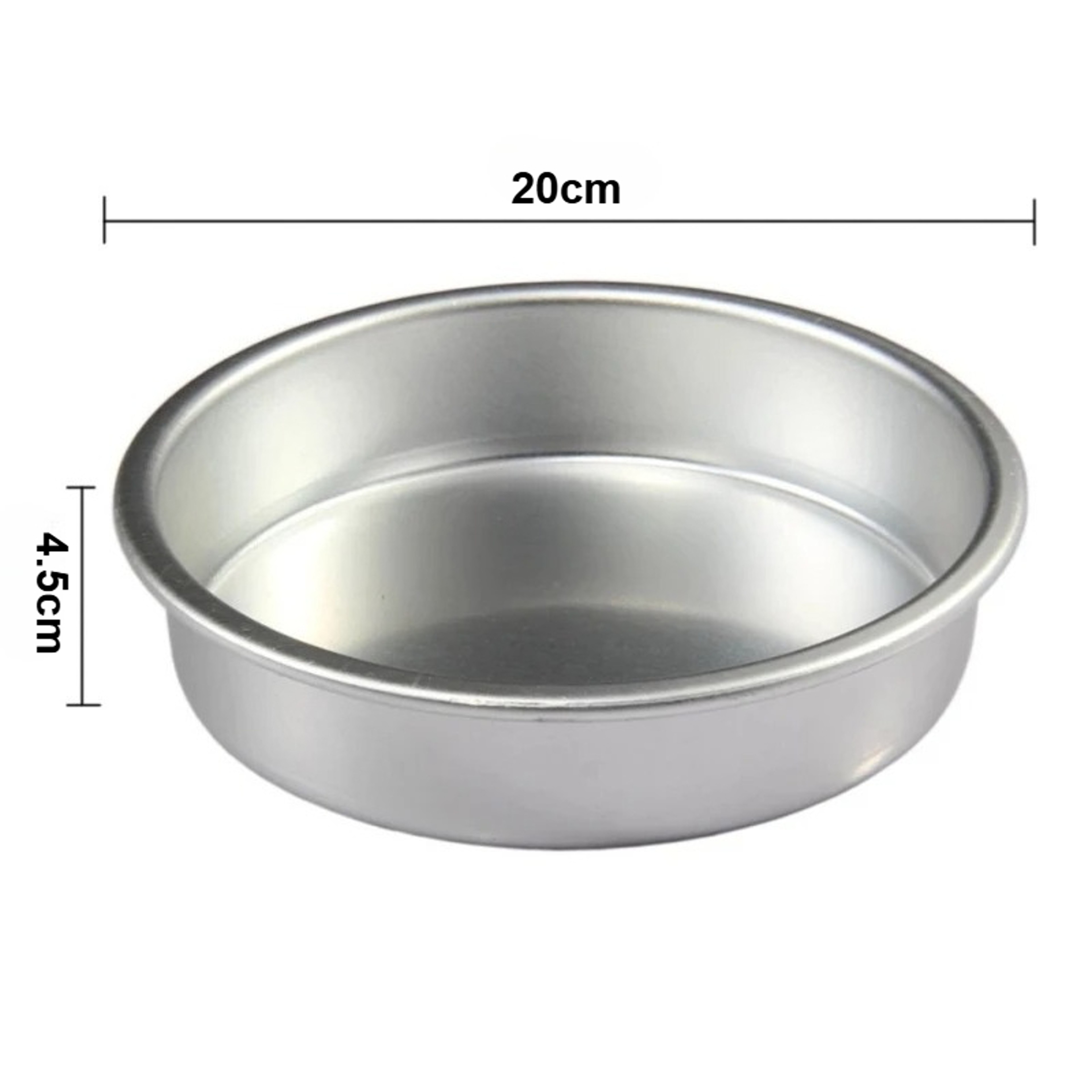 Round NonStick Aluminum Cake Pan Perfect For Cheesecakes Puddings Breads  Desserts 5