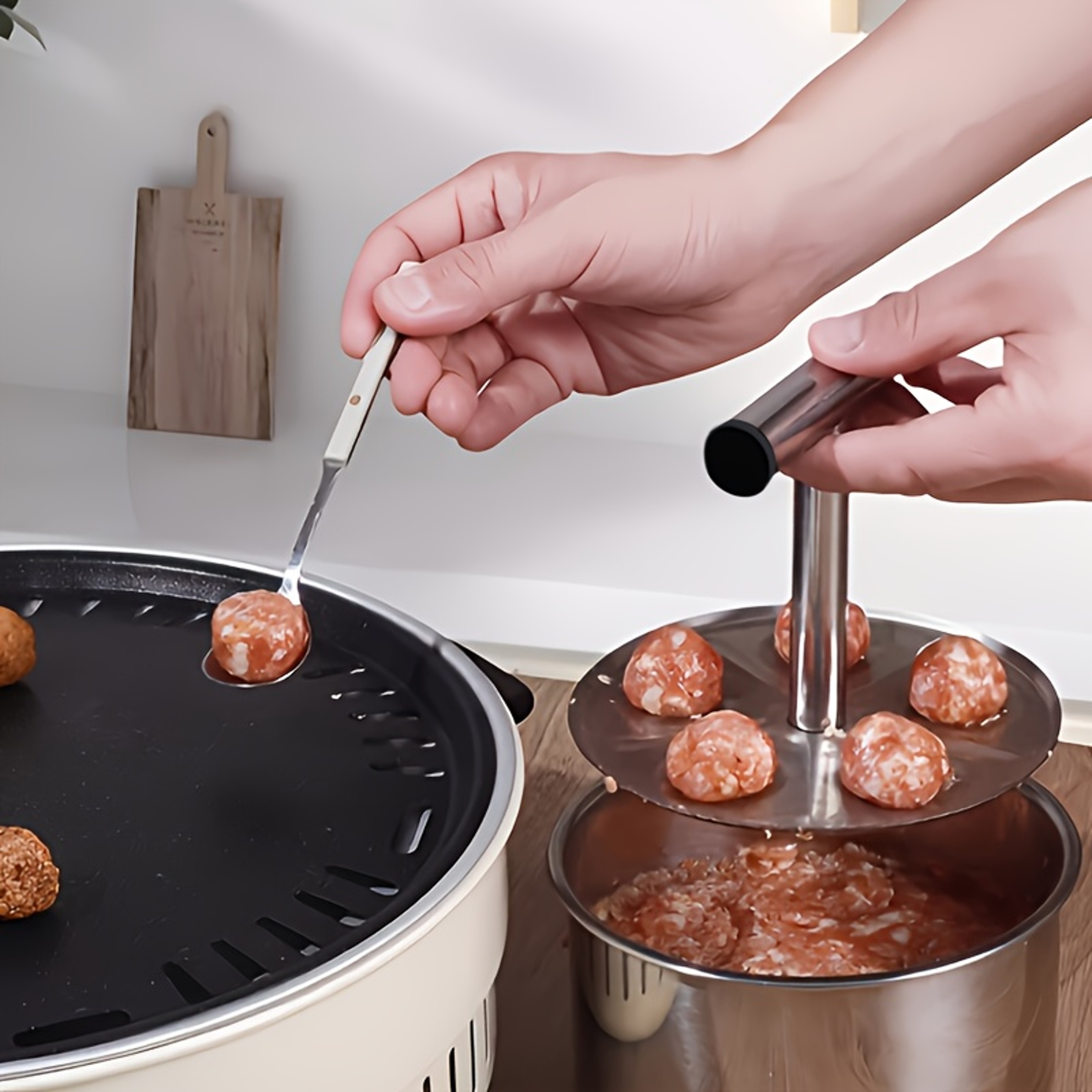 Stainless Steel Meatball Maker Perfectly Shaped Pasta  Soup Balls Dishwasher Safe  Rustproof 0