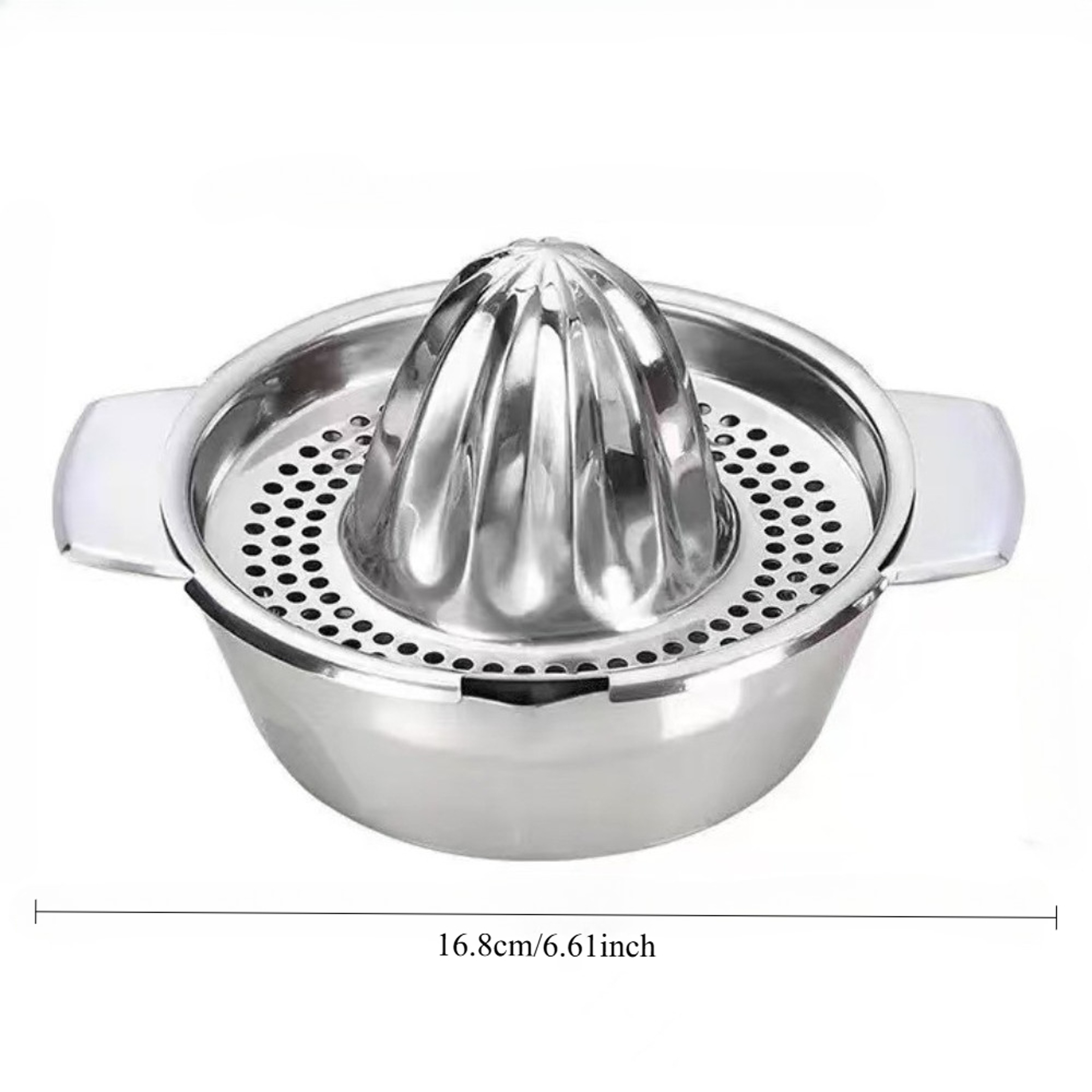 Heavy Duty Stainless Steel Manual Citrus Juicer Press for Oranges, Lemons, and Pomegranates, Dishwasher Safe – view 7
