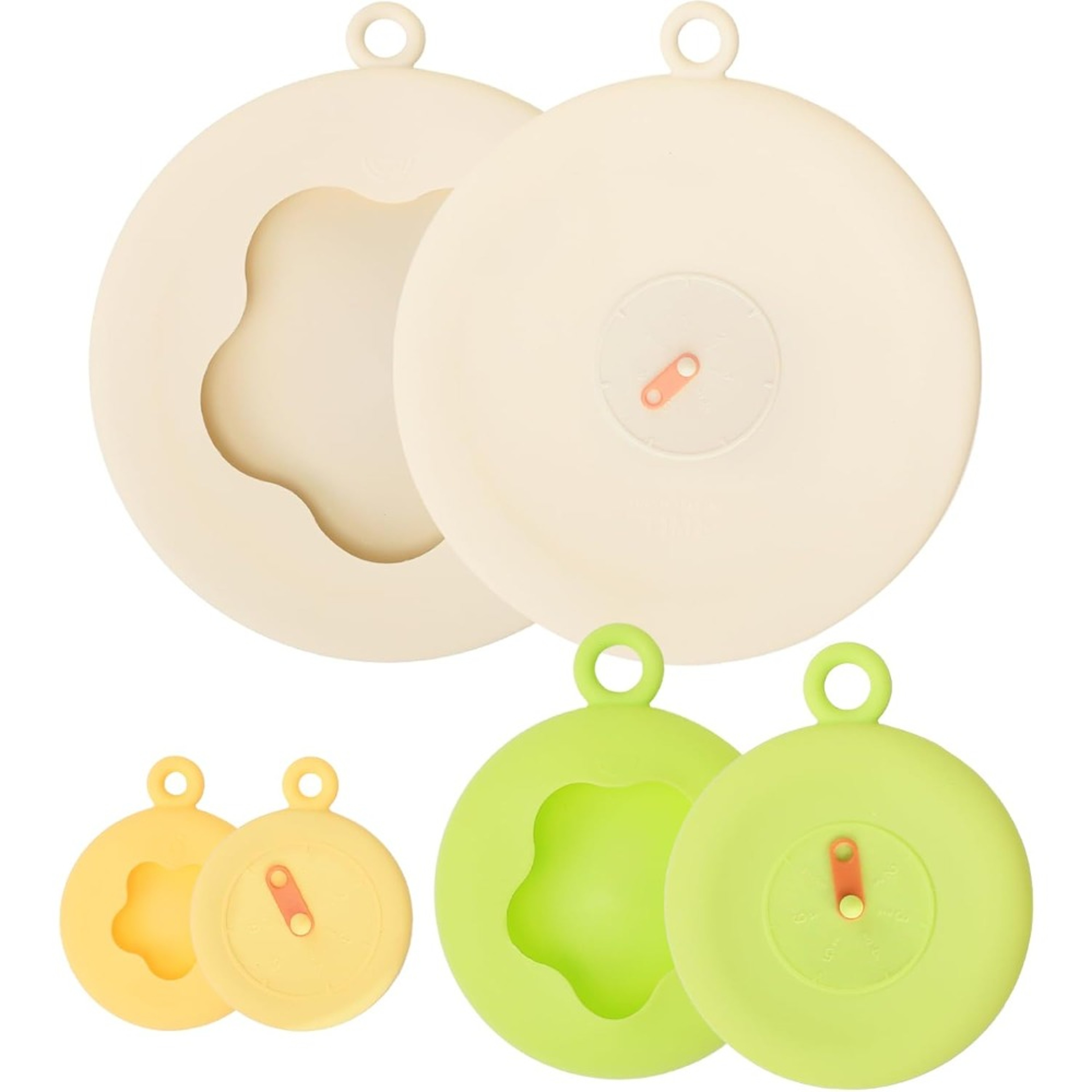 Silicone Stretch Food Covers EcoFriendly Reusable Lids With Pull Tab  Weekly Tracker For BowlsJarsC 0