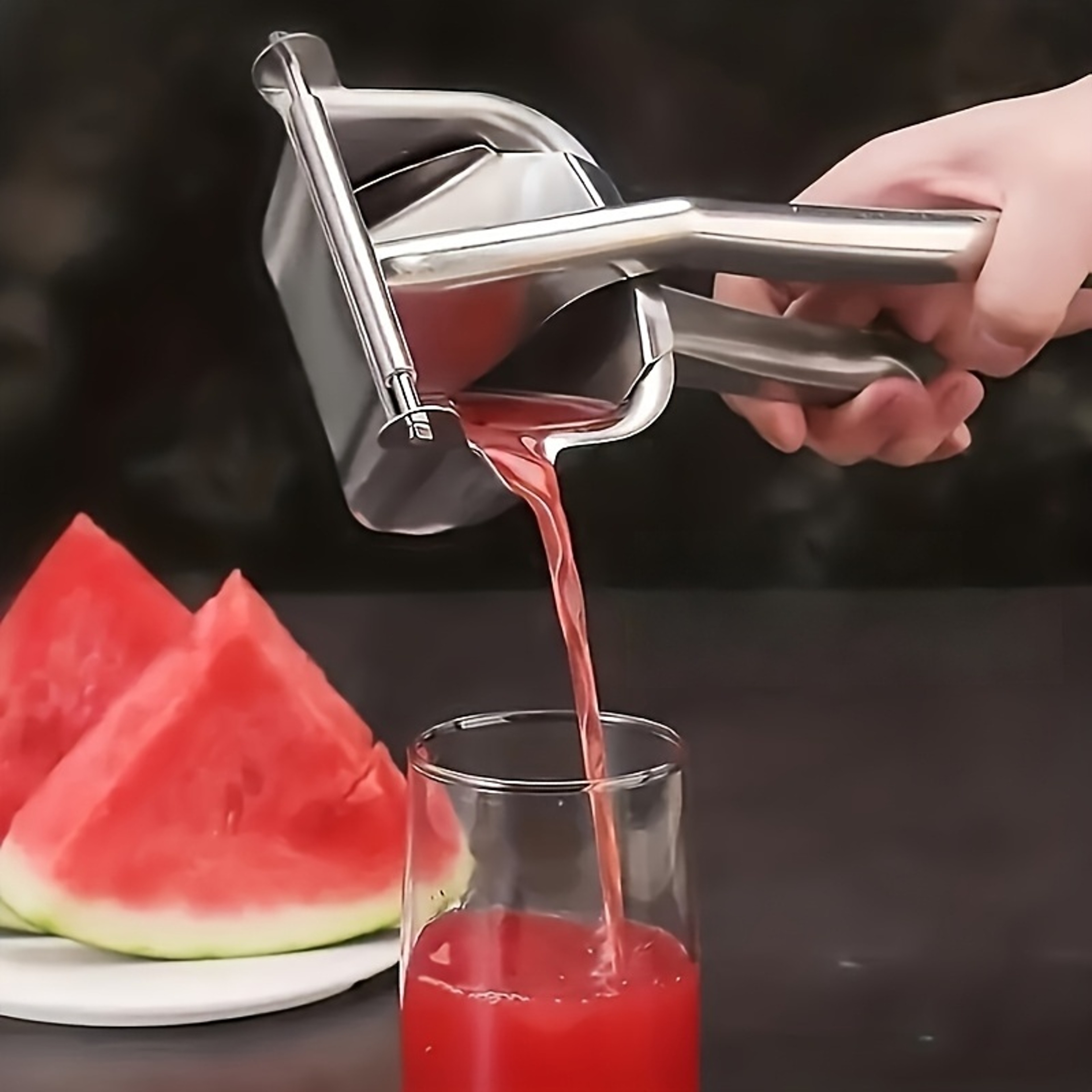Stainless Steel Citrus Juicer Manual Orange  Lemon Squeezer With Pulp Strainer Premium Kitchen Juic 0