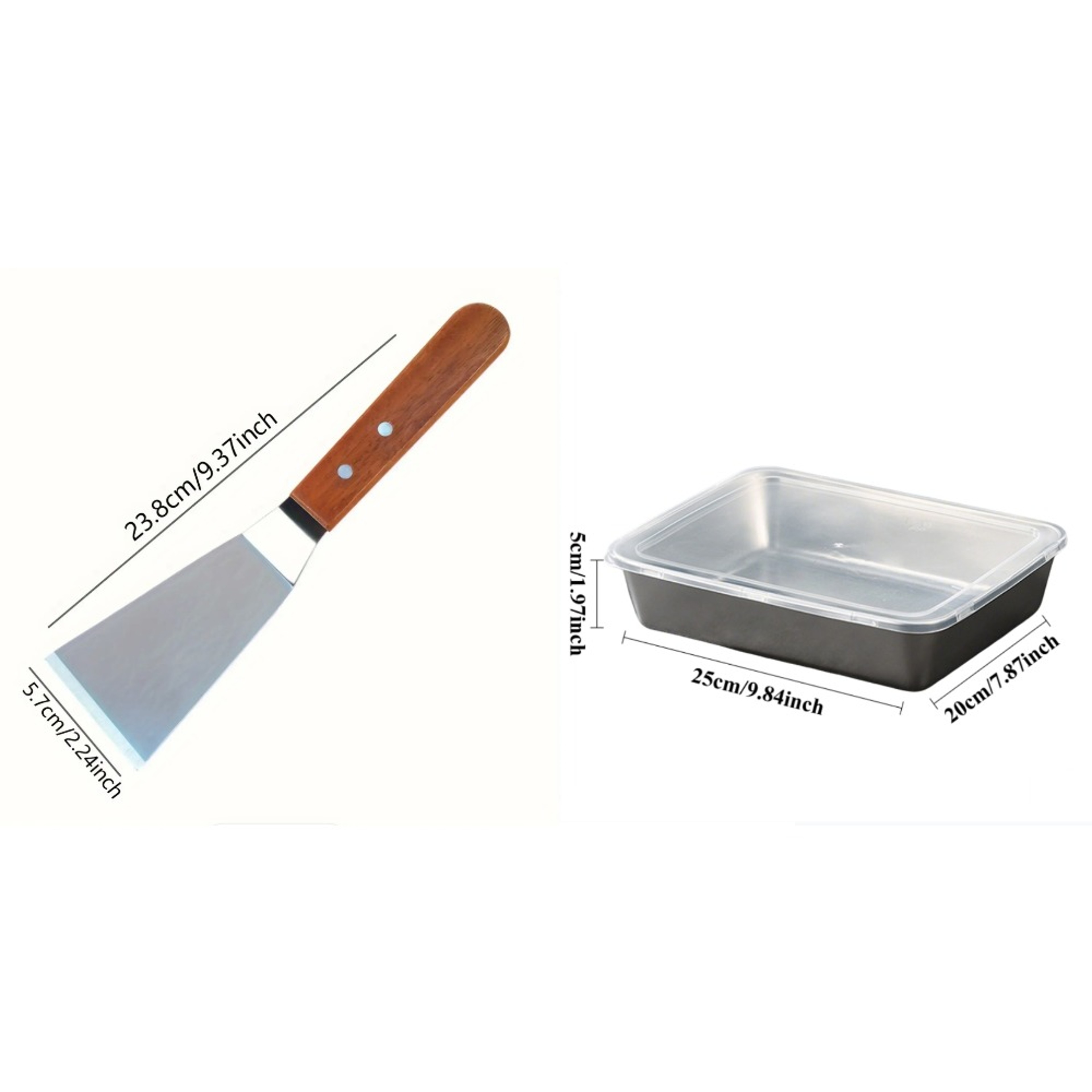 Stainless Steel Spatula Set With Hardwood Handle  Cake Pan  Ideal Utensils For Baking Cooking  Kitc 3