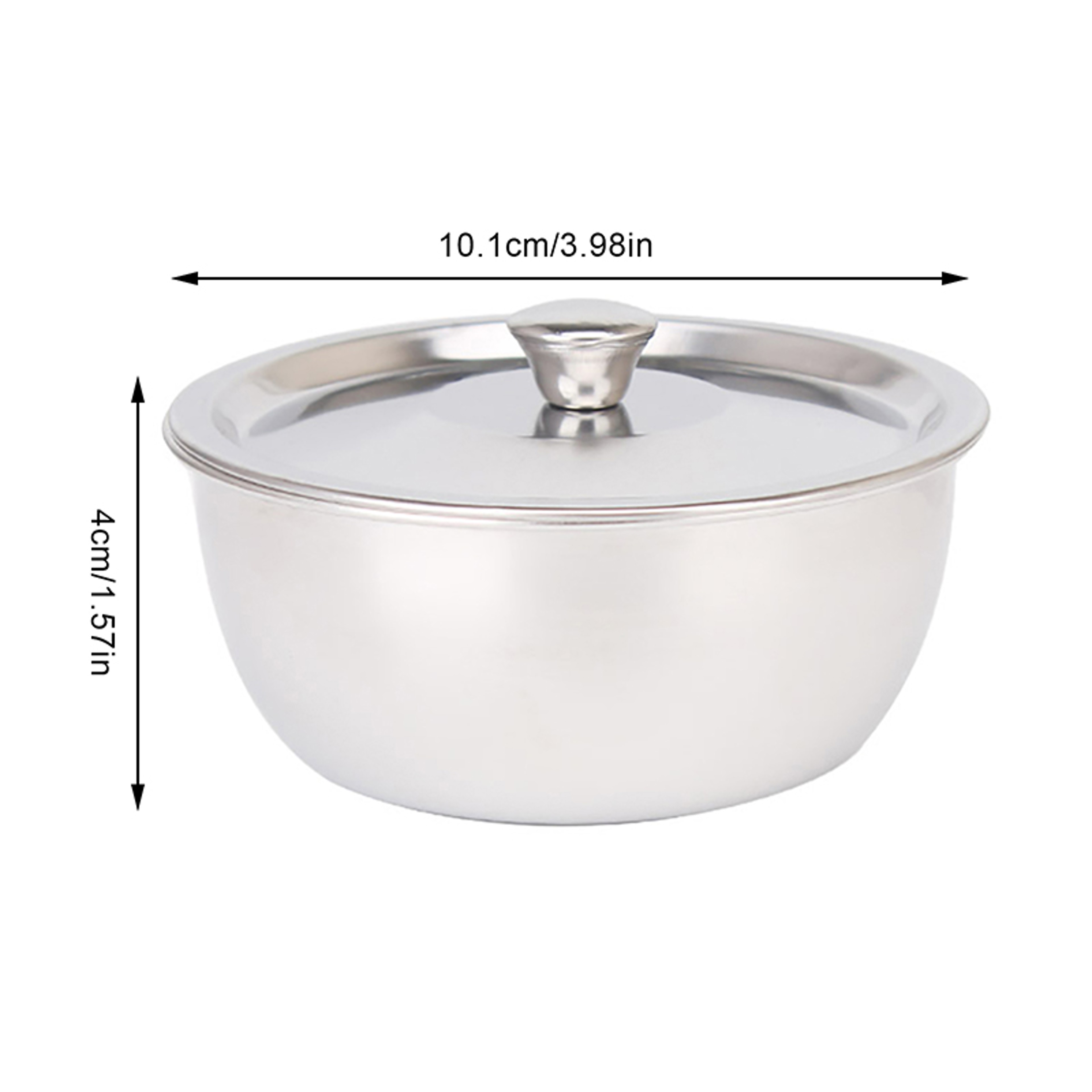 Stainless Steel Steamed Egg Bowl With Lids Premium Kitchen Tableware For Desserts Soups Rice Noodle 6
